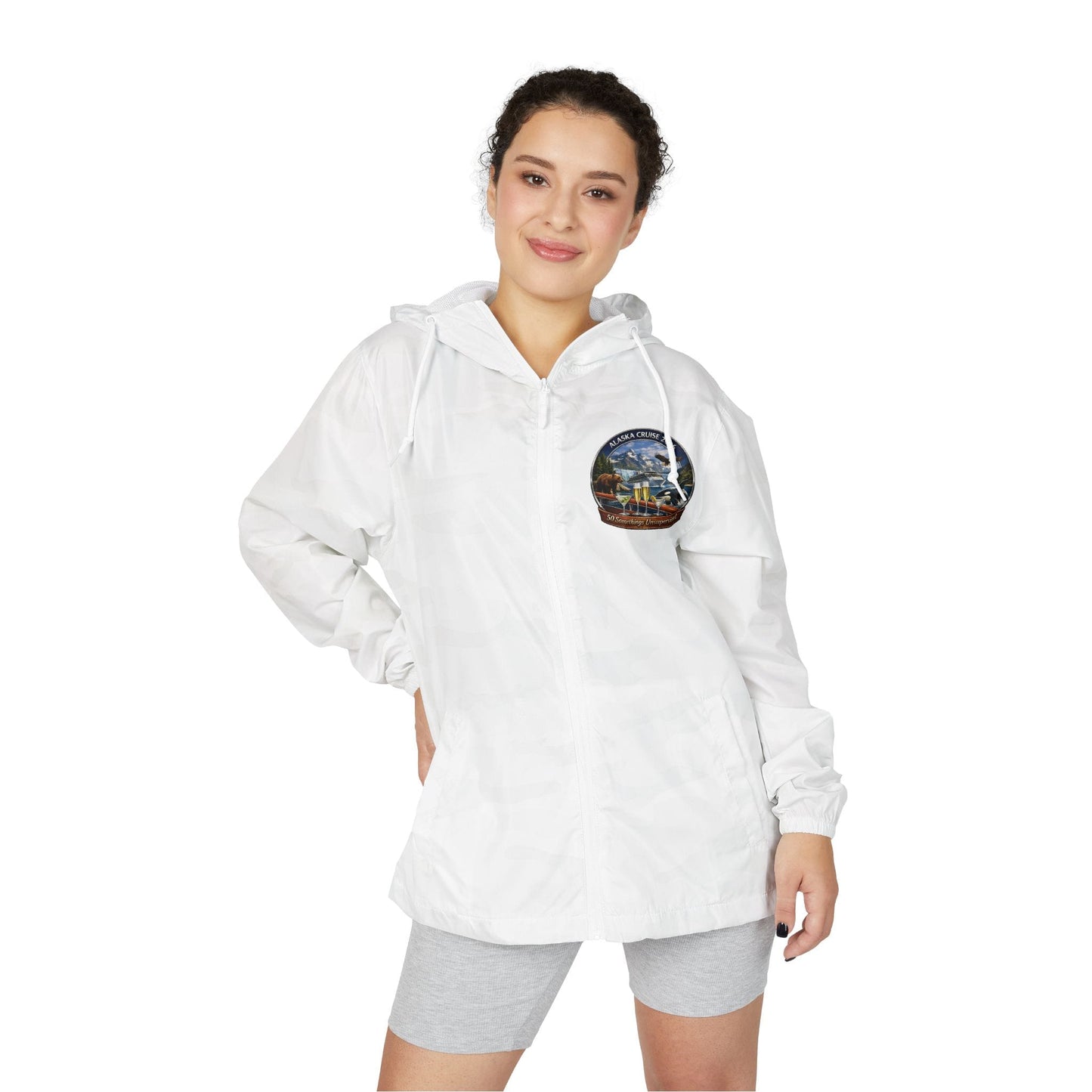 Printify Florida Villages of  Adventure Patch Windbreaker Jacket — 50 Somethings Unsupervised