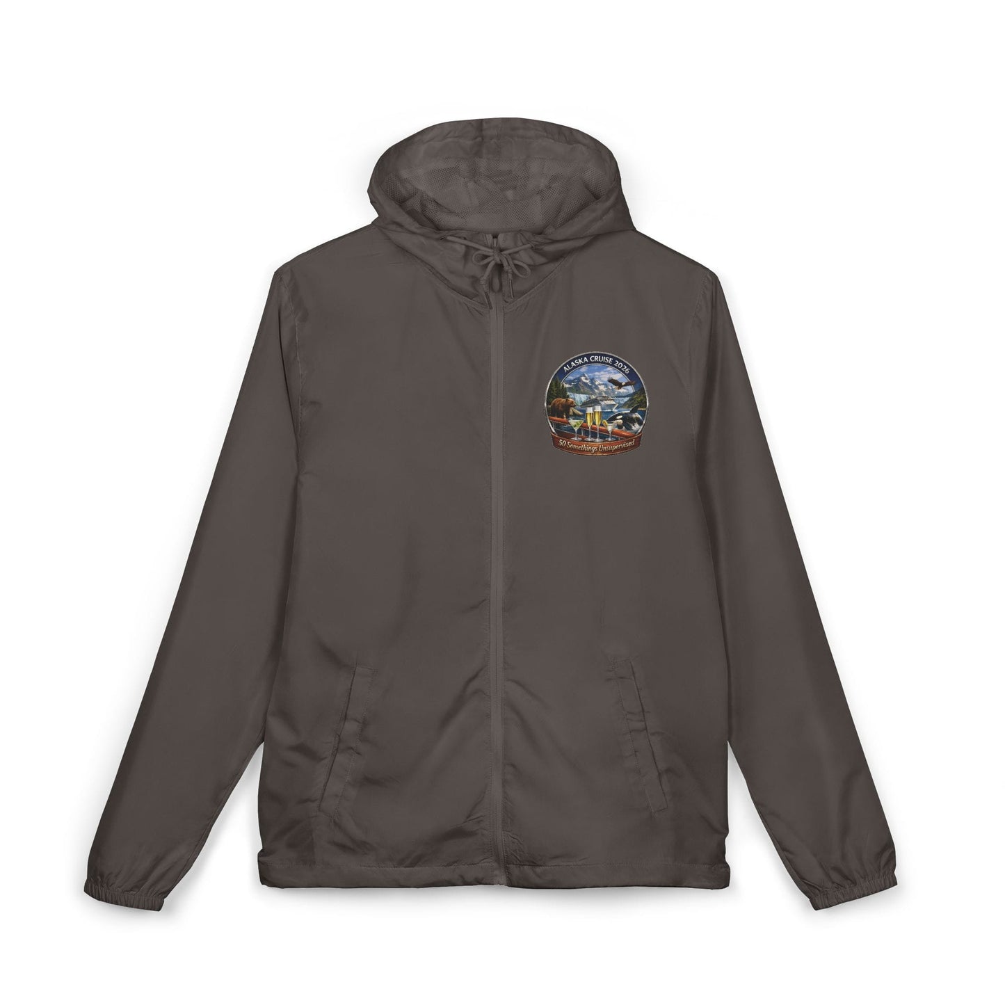 Printify Florida Villages of  Adventure Patch Windbreaker Jacket — 50 Somethings Unsupervised