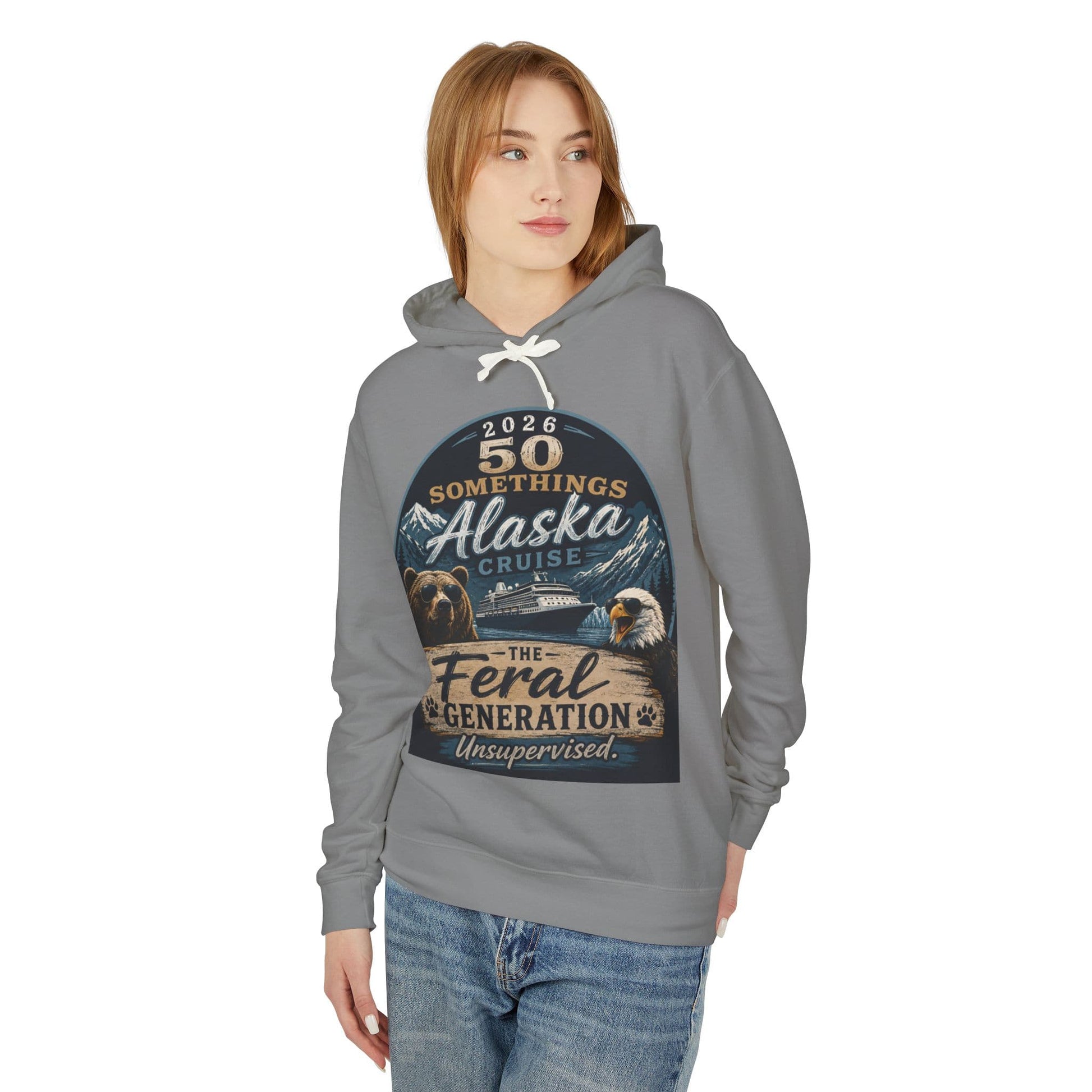 Printify Florida Villages of  Alaska Cruise 2016 Hoodie — "50 Somethings" Feral generation Souvenir Pullover