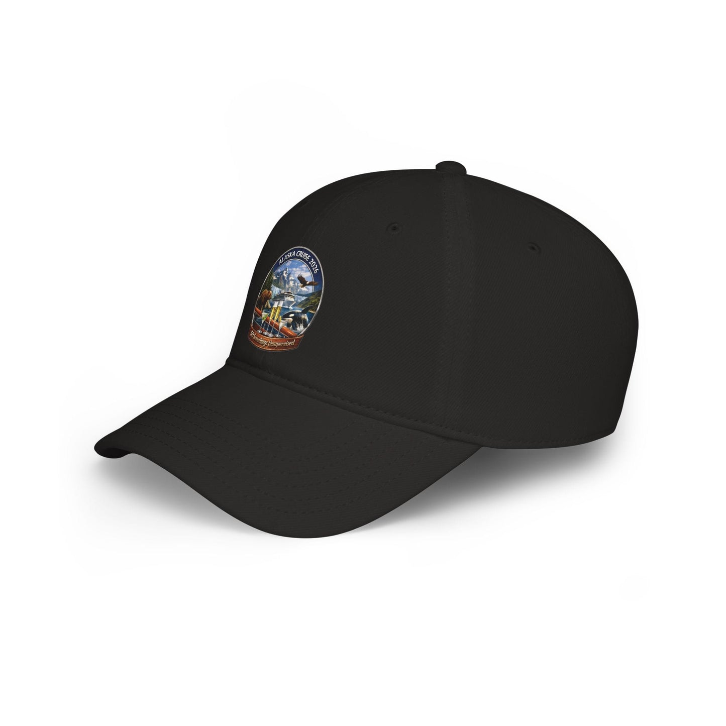Printify Florida Villages of  Alaska Cruise 2025 "50 Somethings Unsupervised" Low Profile Baseball Cap