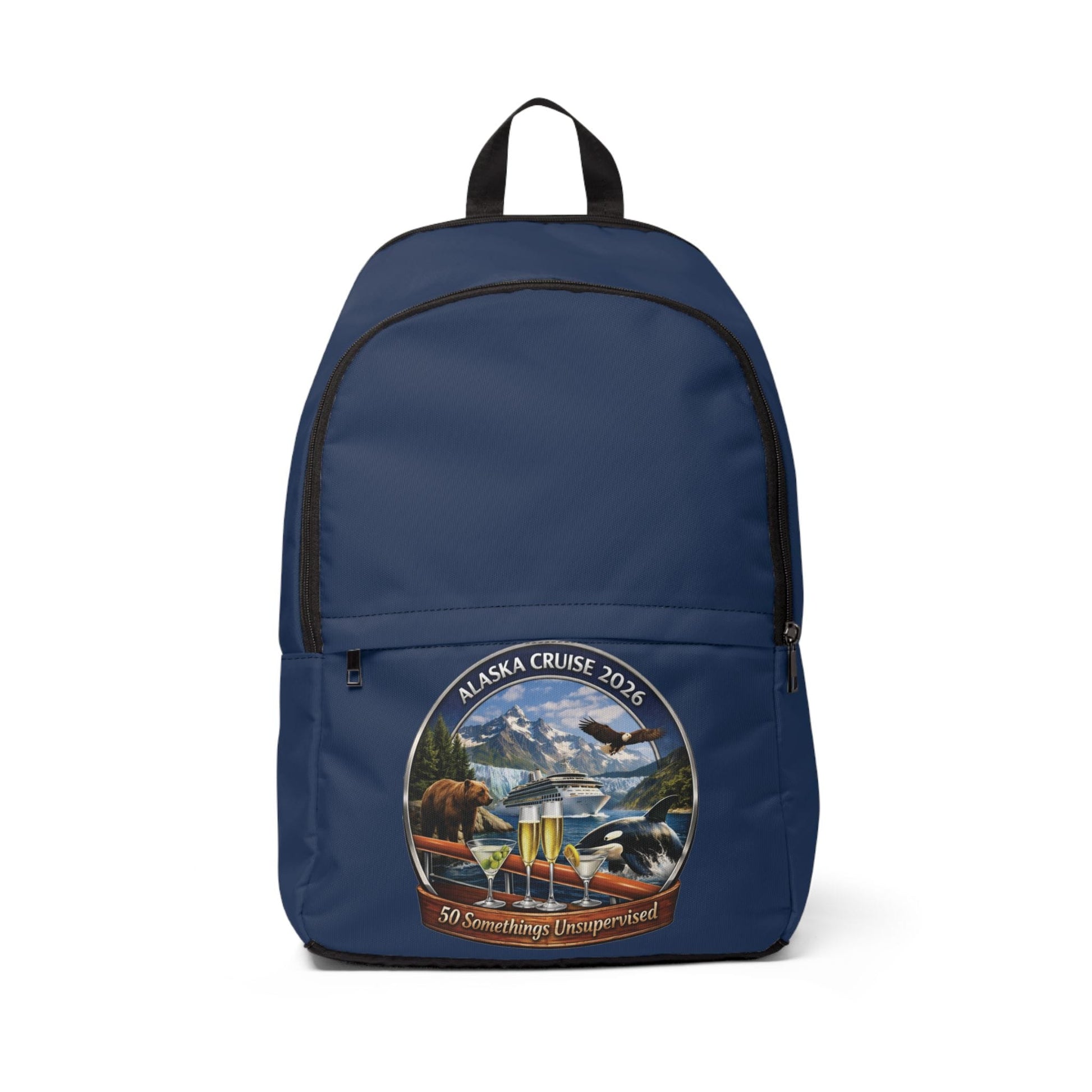 Printify Florida Villages of  Alaska Cruise Waterproof Souvenir Backpack — 50 Somethings Unsupervised
