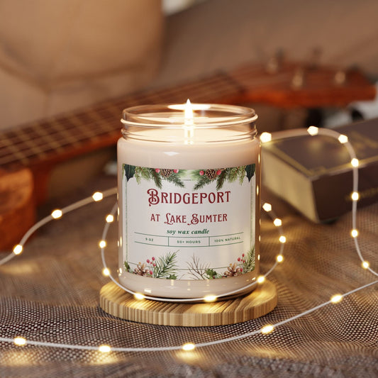 Take the 2nd Exit Florida Villages of  Bridgeport at Lake Sumter Christmas Candle 9oz. Soy wax