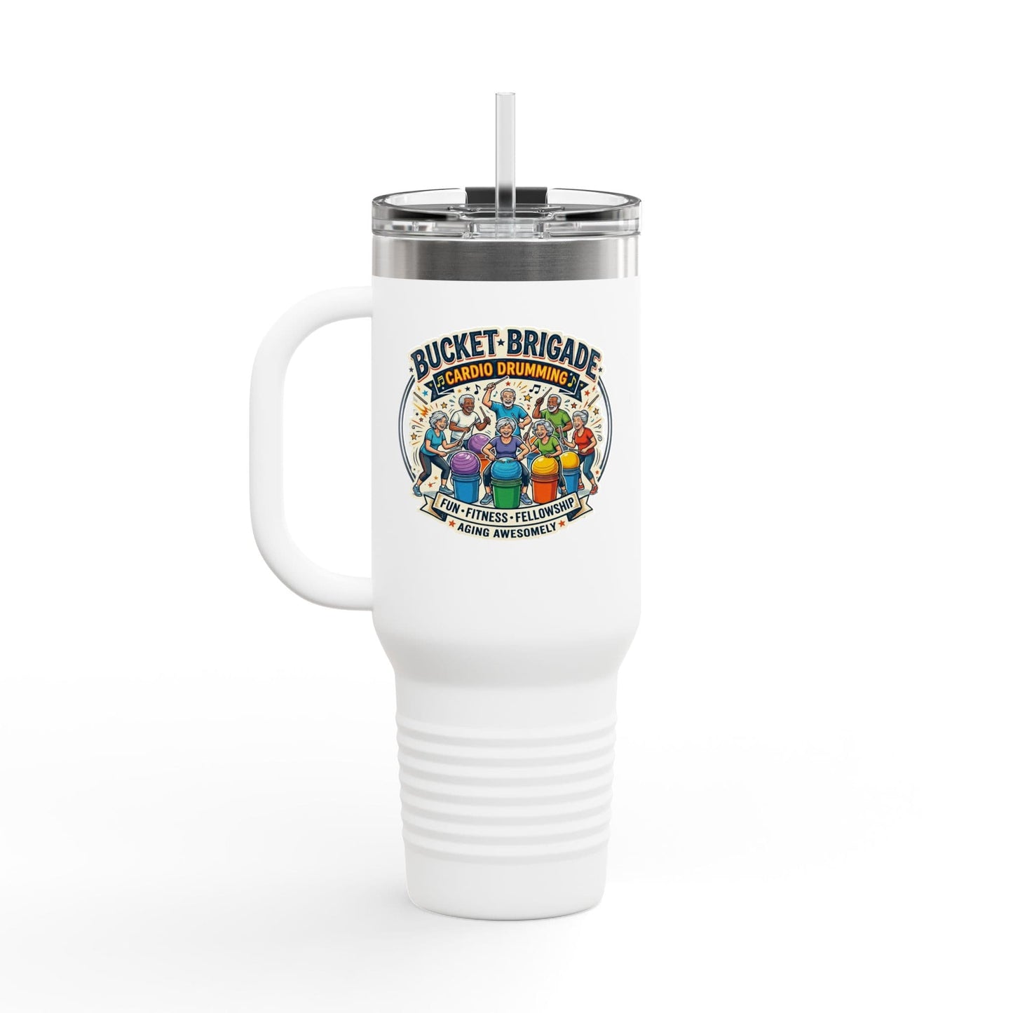 Printify Florida Villages of  Cardio Drumming "Bucket Brigade" Tumbler