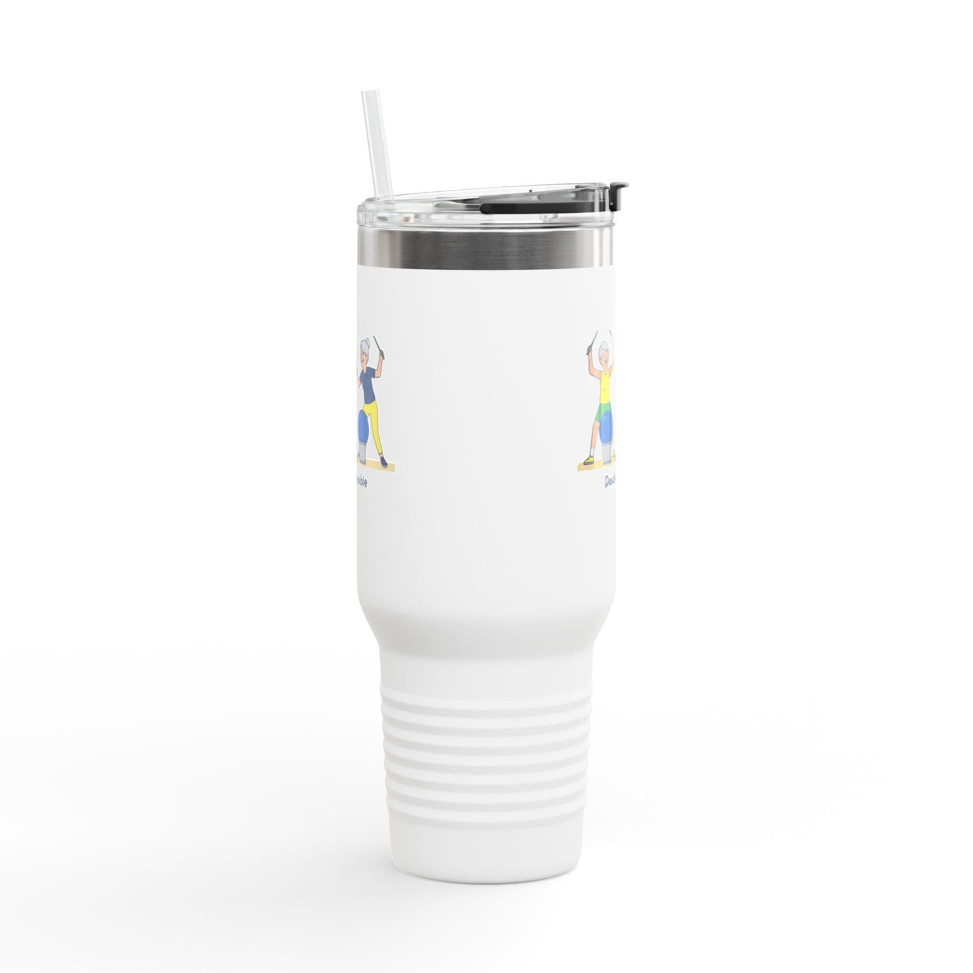 Printify Florida Villages of  Cardio Drumming "Double Trouble" TT2E Characters (Seniors) Tumbler