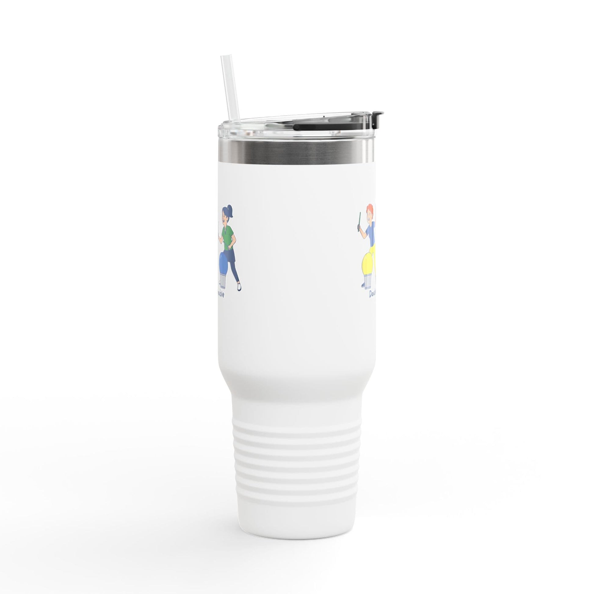 Printify Florida Villages of  Cardio Drumming "Double Trouble" TT2E Characters Tumbler