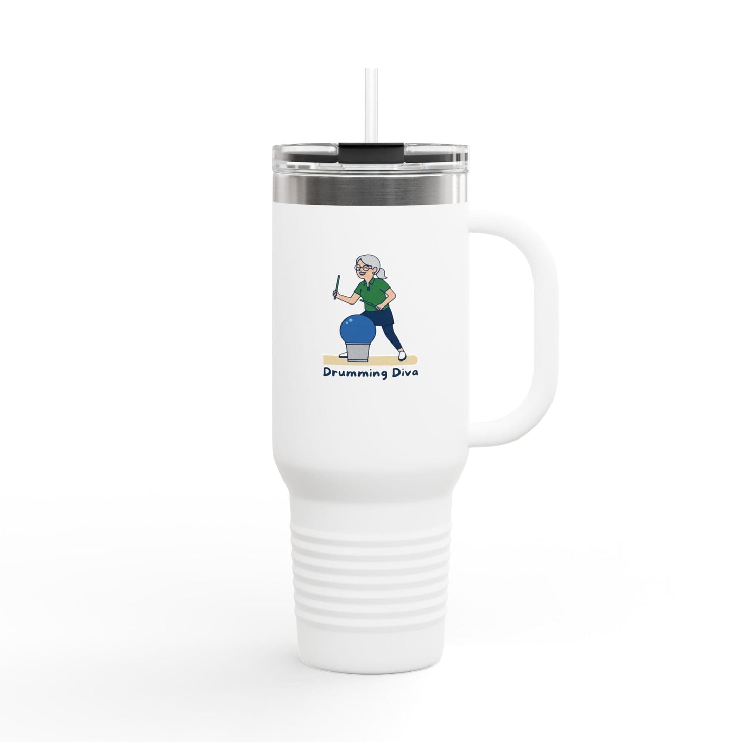 Printify Florida Villages of  Cardio Drumming "Drumming Diva" TT2E Characters (Seniors) Tumbler