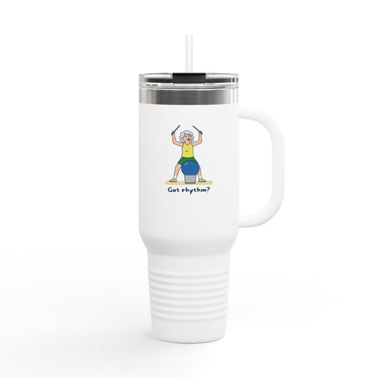 Printify Florida Villages of  Cardio Drumming "Got Rhythm?" TT2E Characters (Seniors) Tumbler