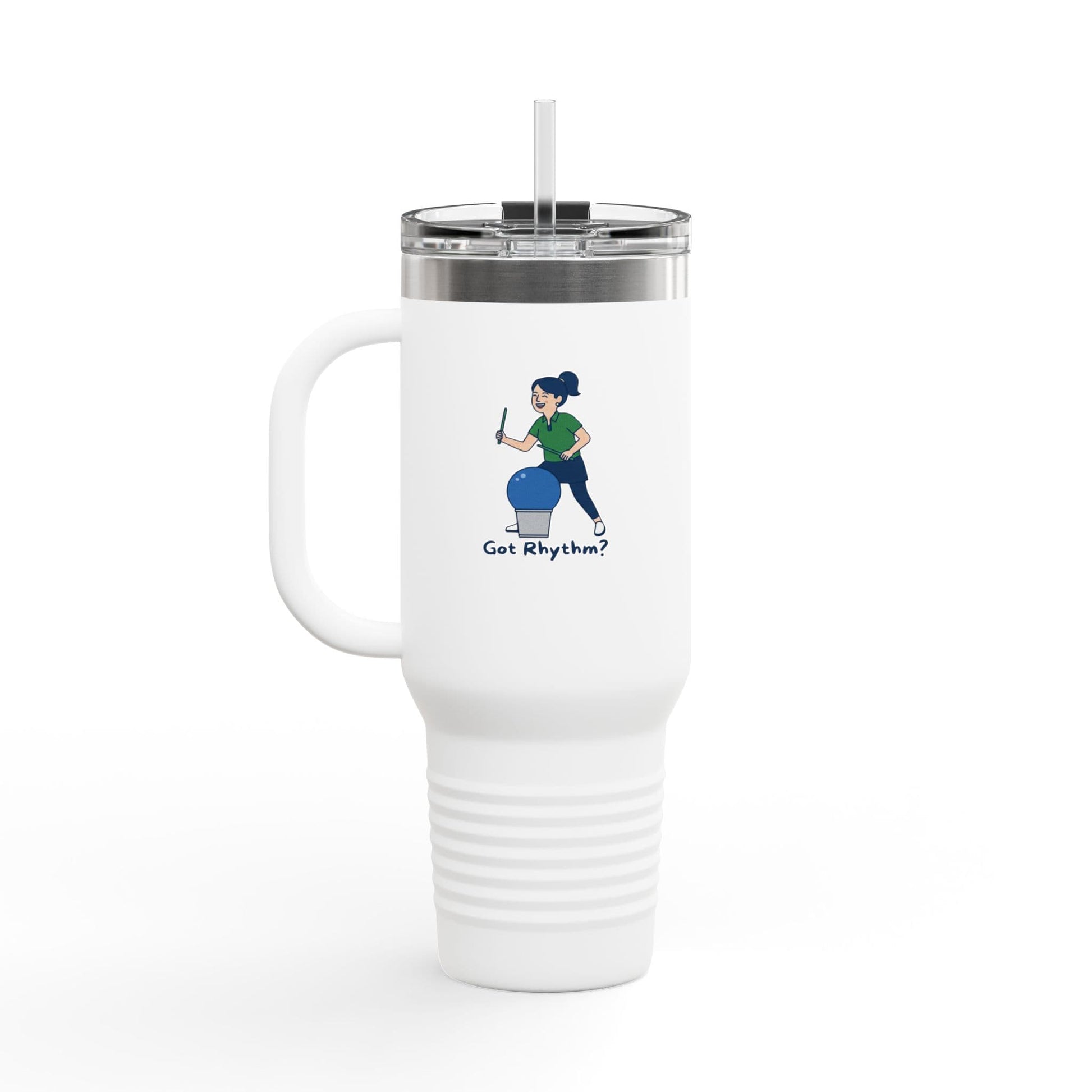 Printify Florida Villages of  Cardio Drumming "Got Rhythm?" TT2E Characters Tumbler