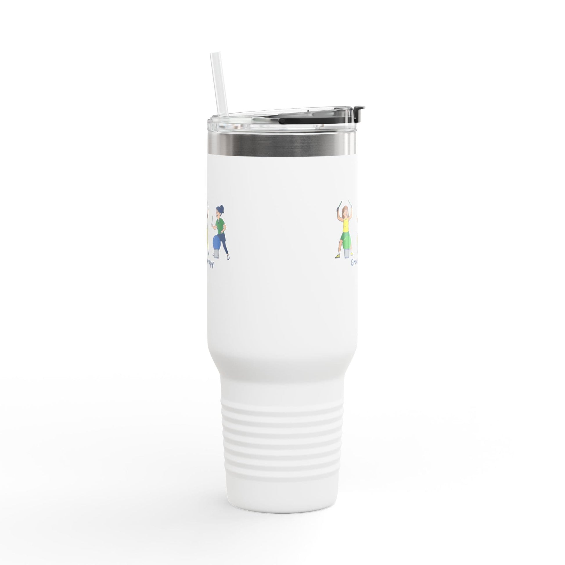 Printify Florida Villages of  Cardio Drumming "Group Therapy" TT2E Characters Tumbler