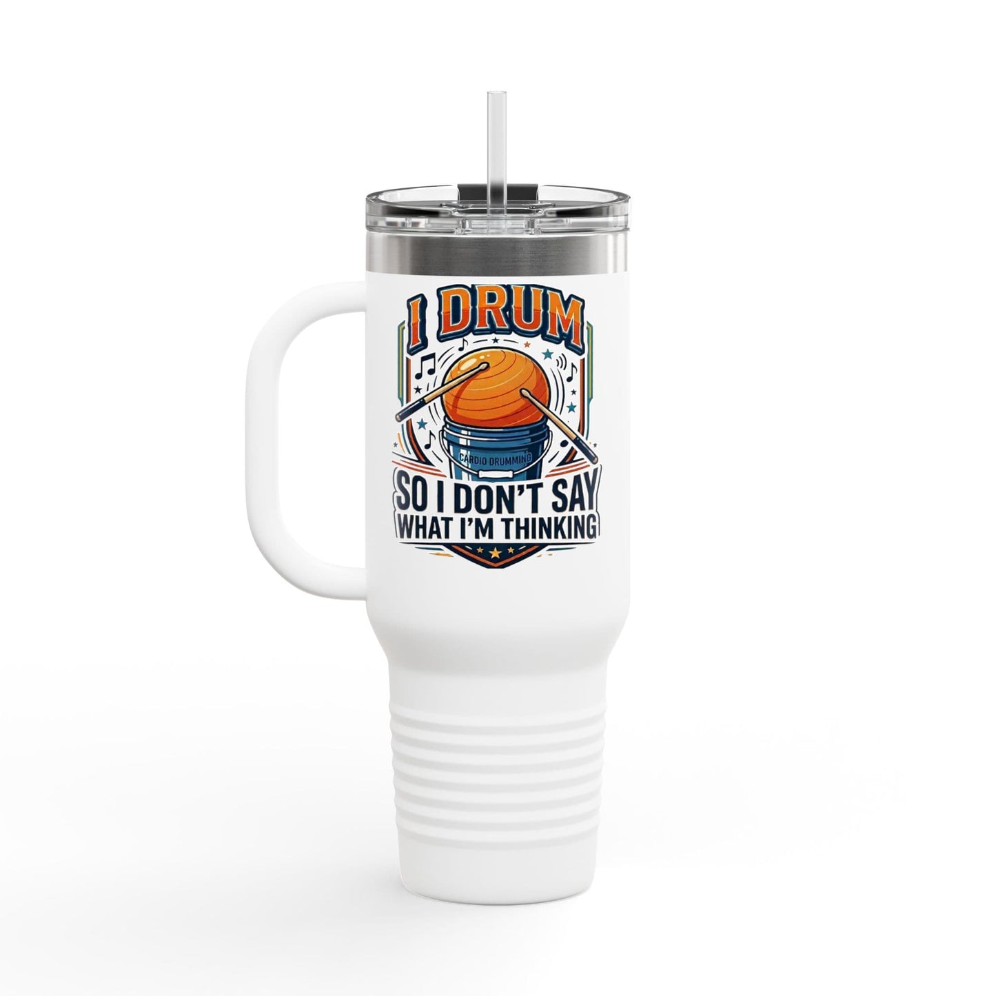 Printify Florida Villages of  Cardio Drumming "I Drum so I Don't Say what I'm Thinking" Tumbler