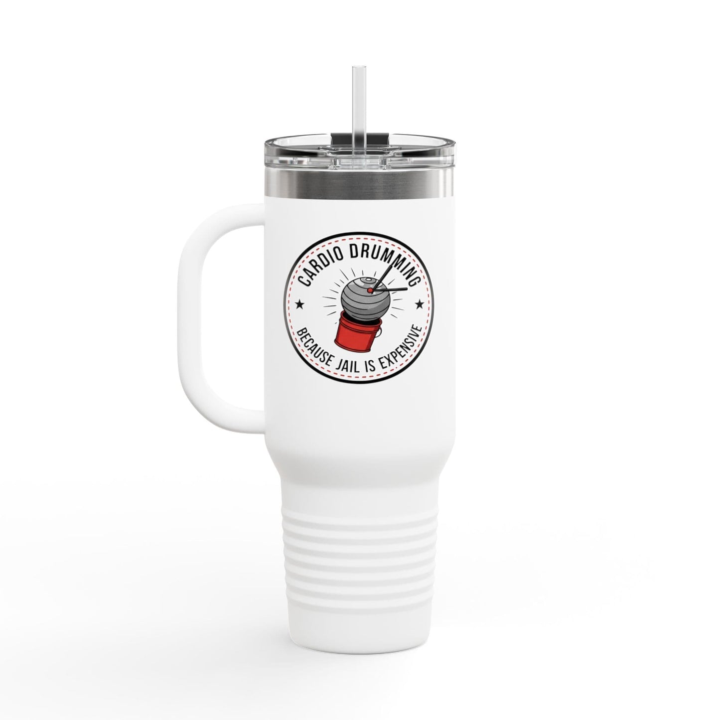 Printify Florida Villages of  Cardio Drumming "Jail is Expensive" Quote Tumbler