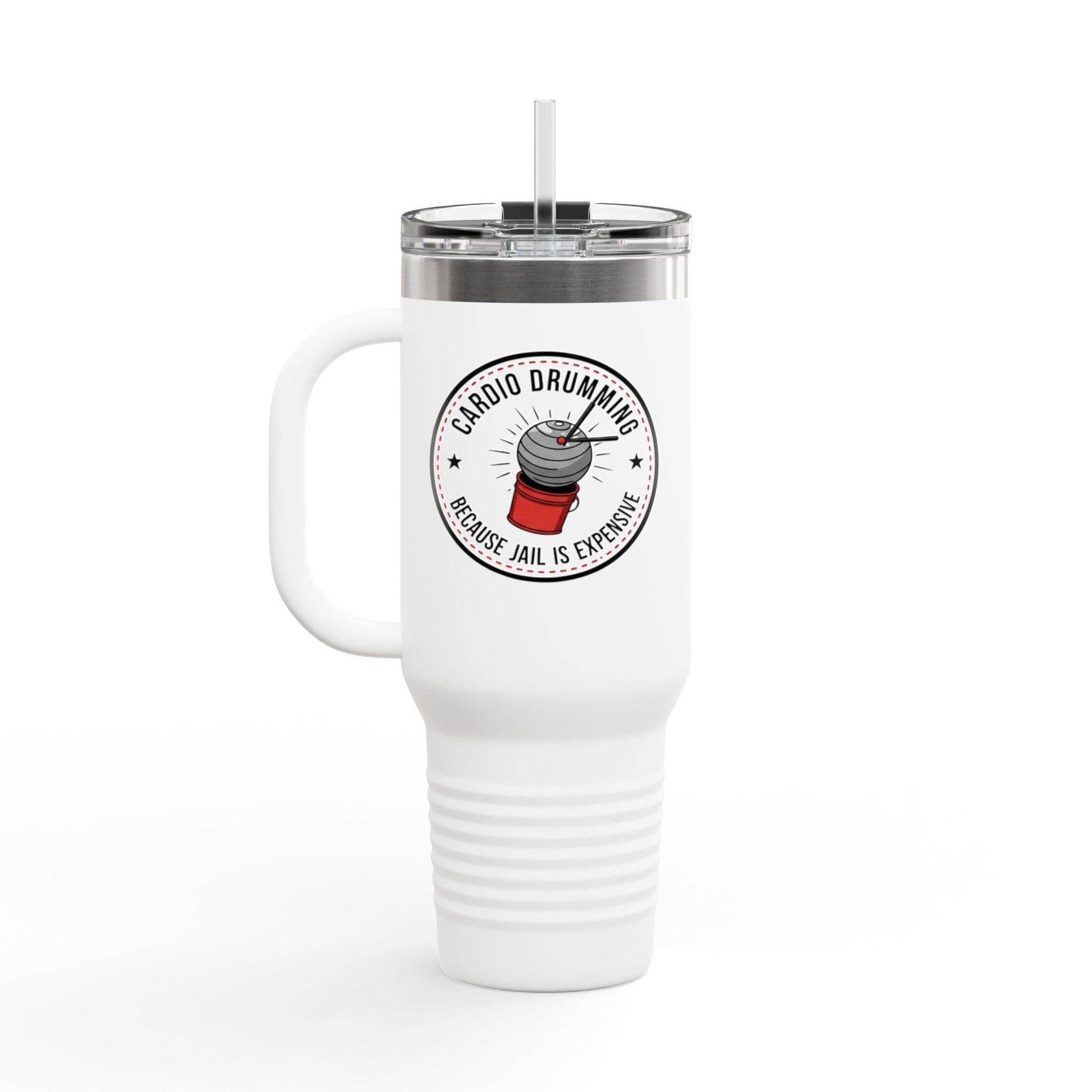 Printify Florida Villages of  Cardio Drumming "Jail is Expensive" Quote Tumbler