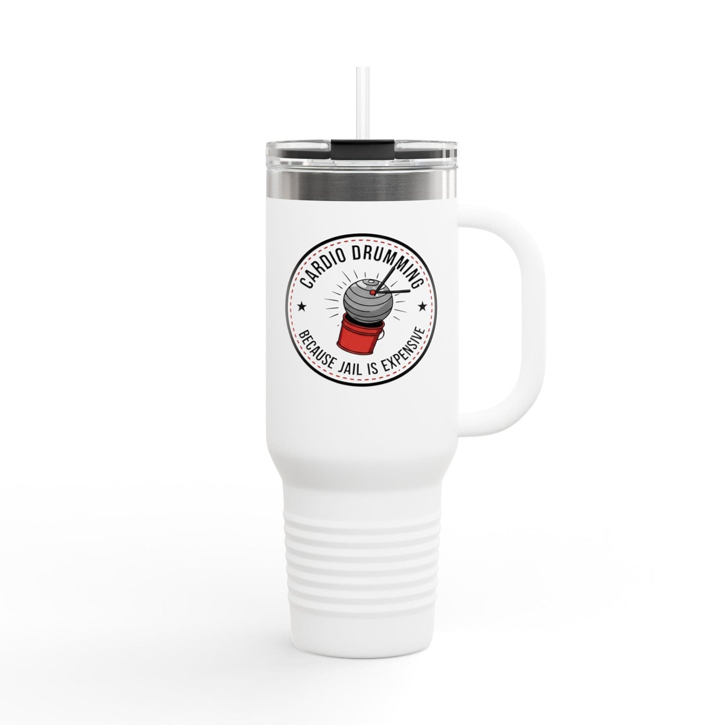 Printify Florida Villages of  Cardio Drumming "Jail is Expensive" Quote Tumbler