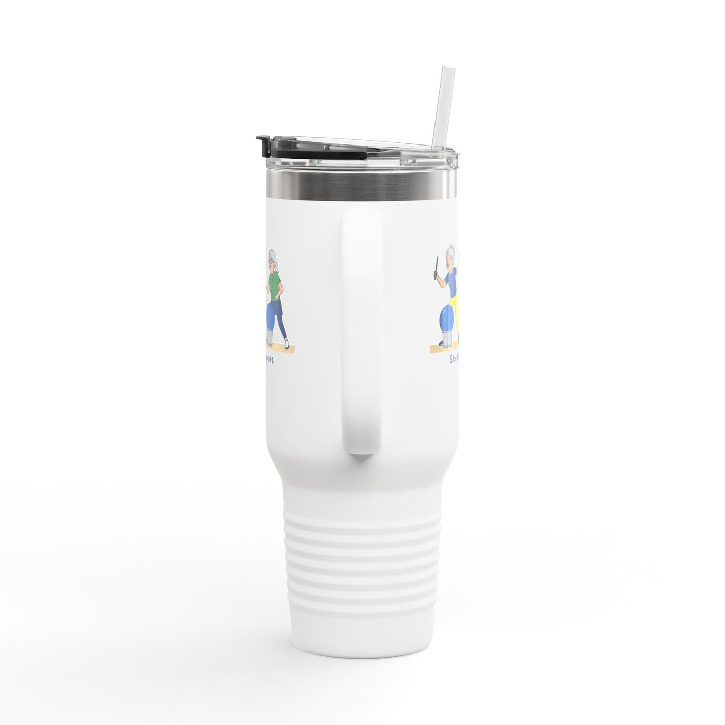 Printify Florida Villages of  Cardio Drumming "Sticks & Giggles" TT2E Characters (Seniors) Tumbler