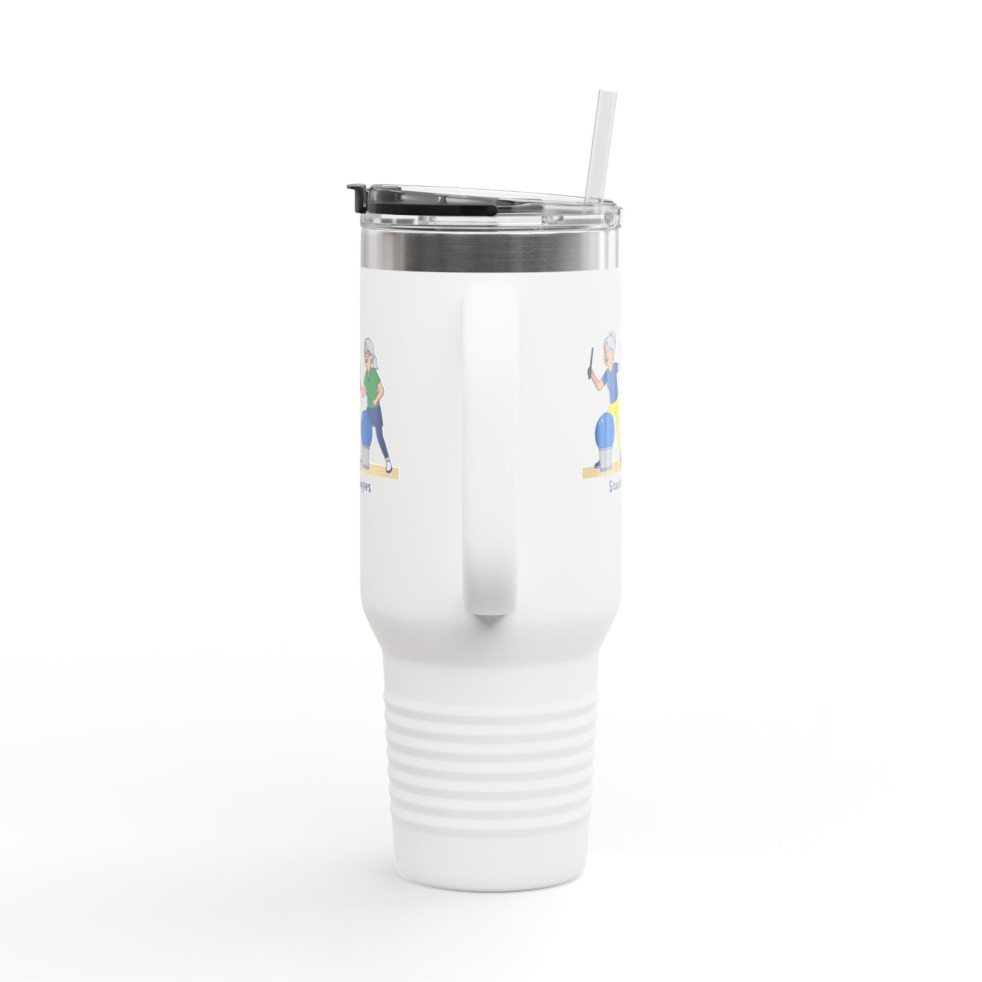 Printify Florida Villages of  Cardio Drumming "Sticks & Giggles" TT2E Characters (Seniors) Tumbler