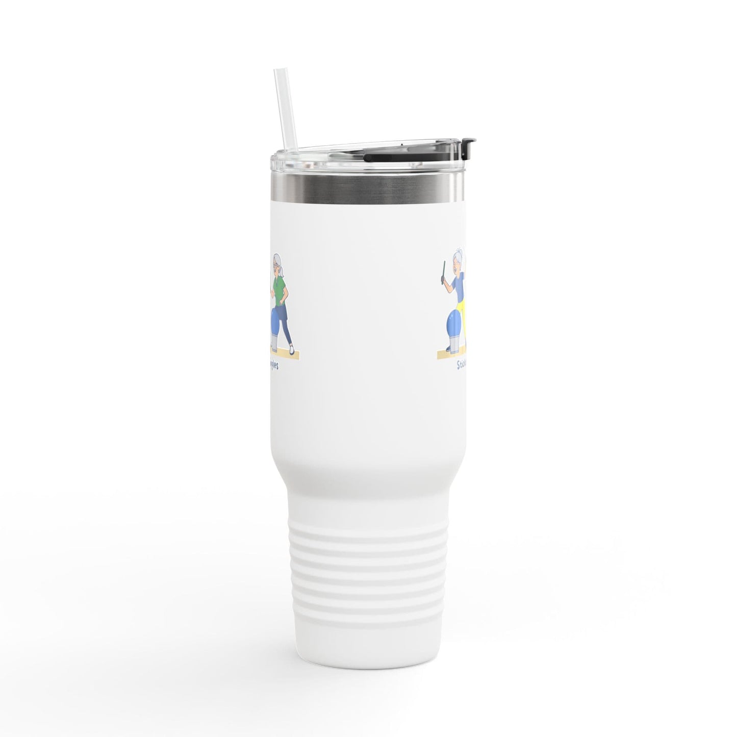Printify Florida Villages of  Cardio Drumming "Sticks & Giggles" TT2E Characters (Seniors) Tumbler