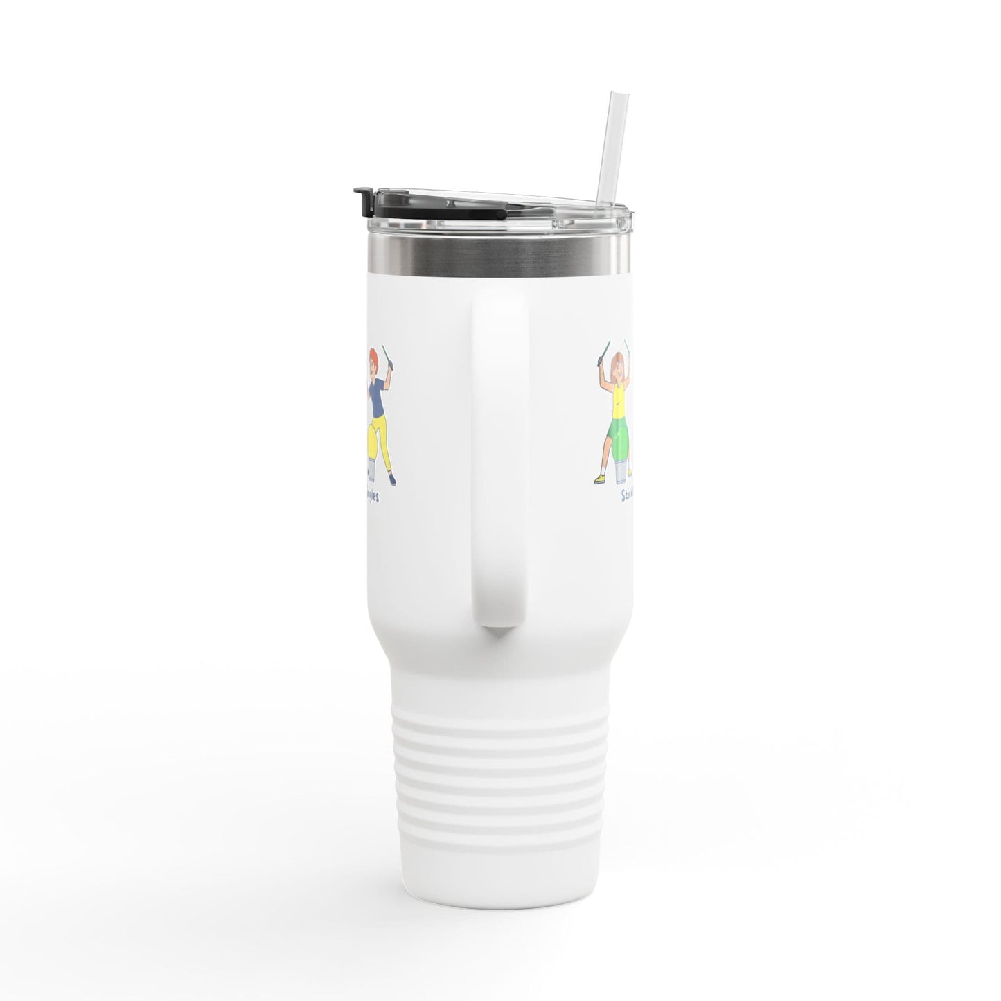 Printify Florida Villages of  Cardio Drumming "Sticks & Giggles" TT2E Characters Tumbler