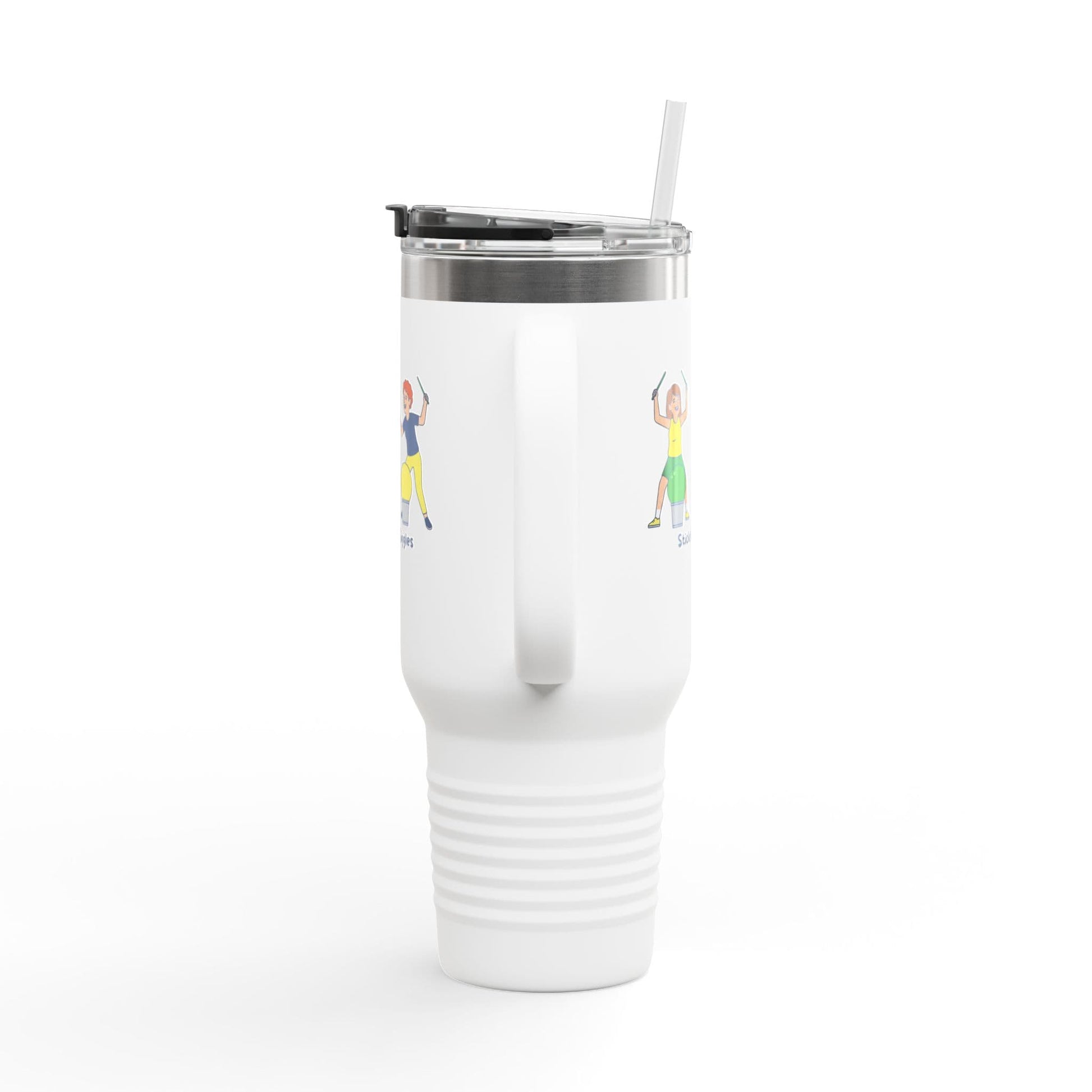 Printify Florida Villages of  Cardio Drumming "Sticks & Giggles" TT2E Characters Tumbler
