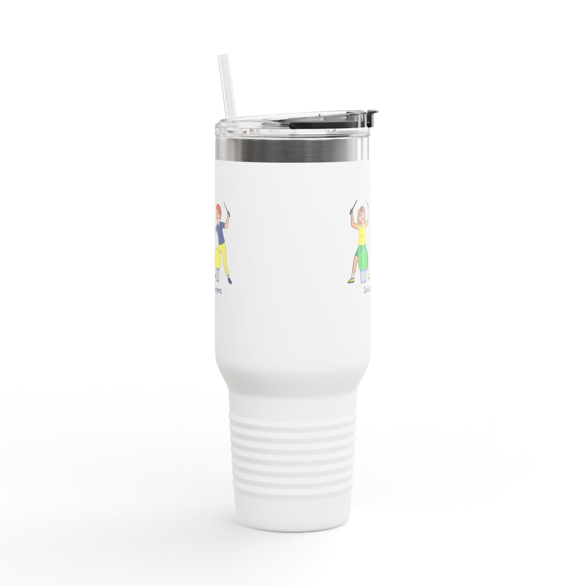Printify Florida Villages of  Cardio Drumming "Sticks & Giggles" TT2E Characters Tumbler