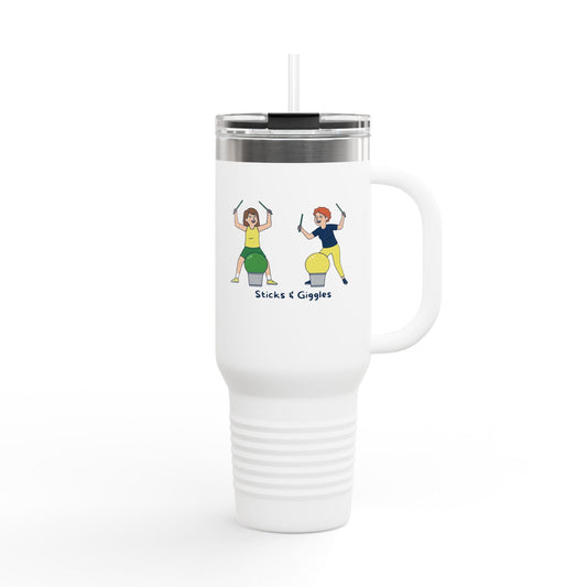 Printify Florida Villages of  Cardio Drumming "Sticks & Giggles" TT2E Characters Tumbler