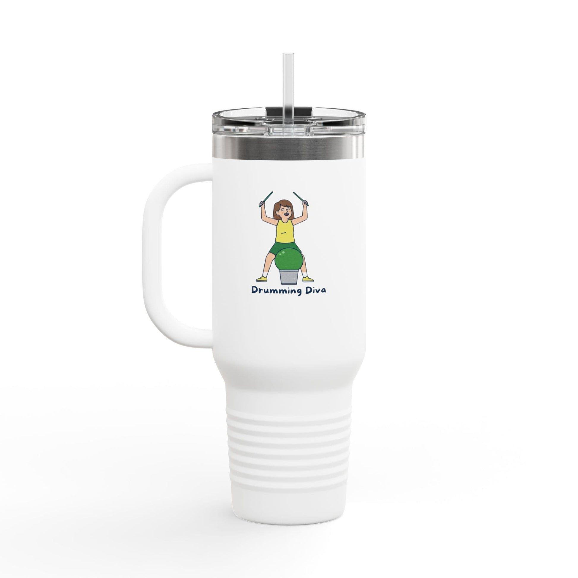 Printify Florida Villages of  Cardio Workout "Drumming Diva" TT2E Characters Tumbler