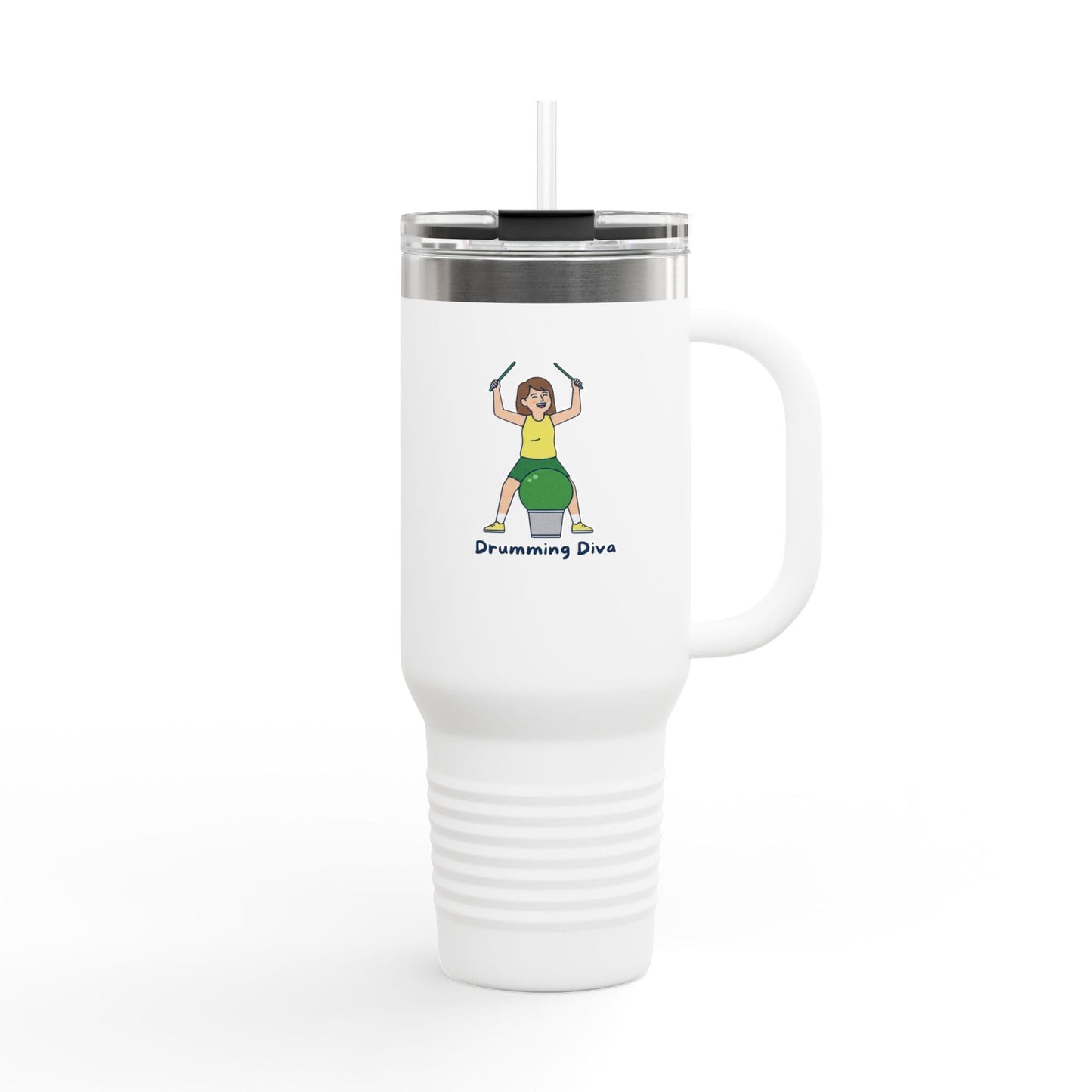 Printify Florida Villages of  Cardio Workout "Drumming Diva" TT2E Characters Tumbler
