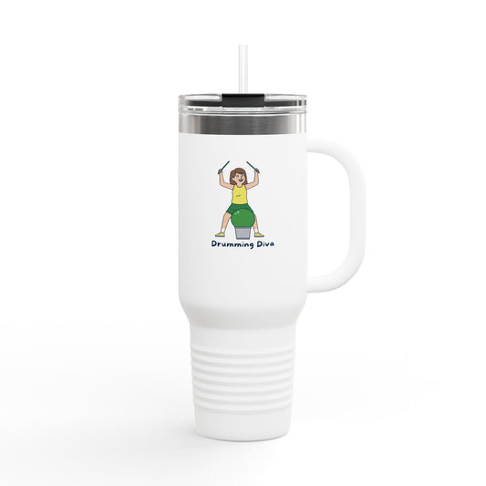 Printify Florida Villages of  Cardio Workout "Drumming Diva" TT2E Characters Tumbler
