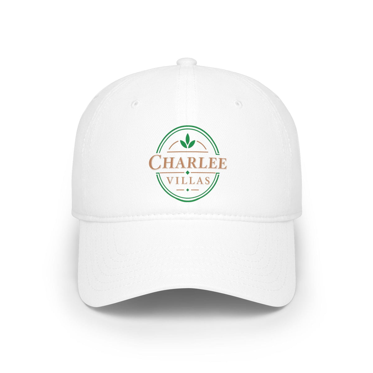 Printify Florida Villages of  Charlee Villas Baseball Cap — Low Profile Resort Logo Hat
