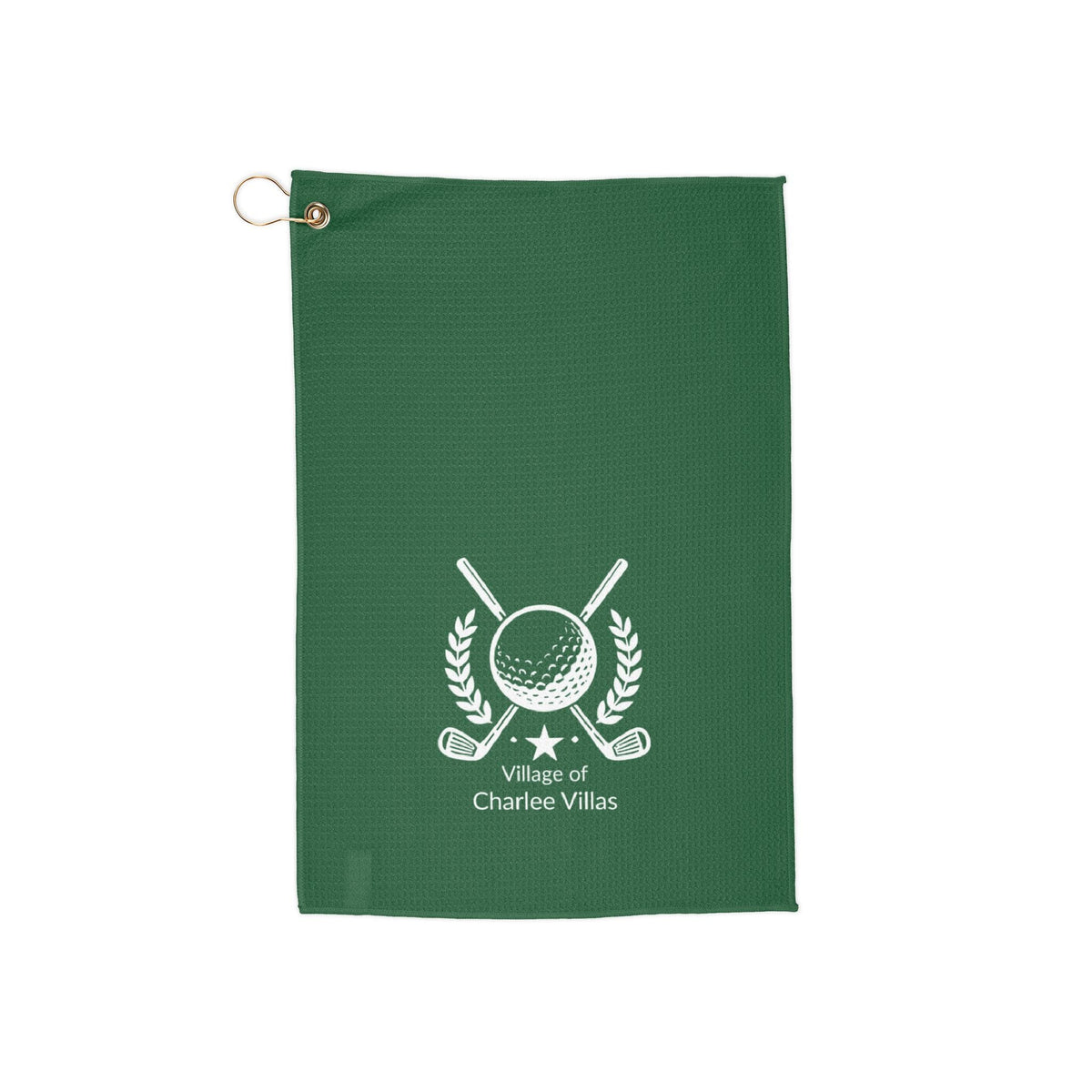Printify Florida Villages of  Charlee Villas Green Golf Towel