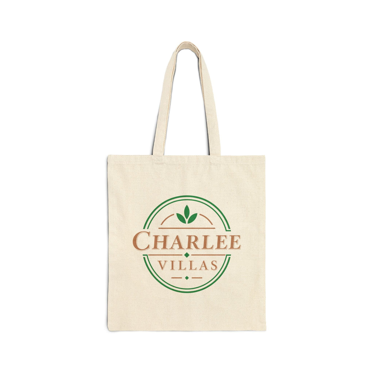 Printify Florida Villages of  Charlee Villas Tote Bag — Kelly Green, Tan