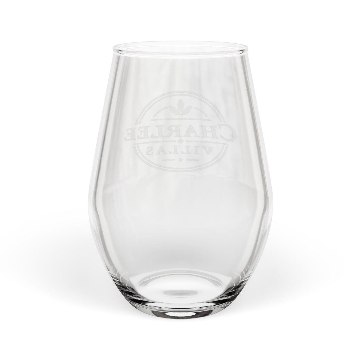 Printify Florida Villages of  Engraved Stemless Wine Glass — Charlee Villas 11.5oz Monogrammed Tumbler