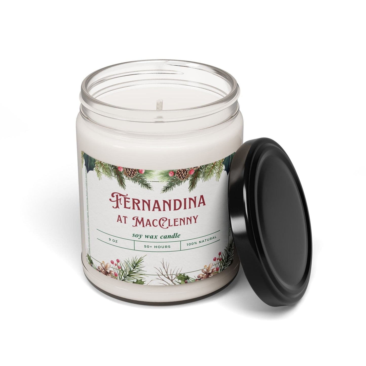 Take the 2nd Exit Florida Villages of  Fernandina at MacClenny Christmas Candle 9oz. Soy wax