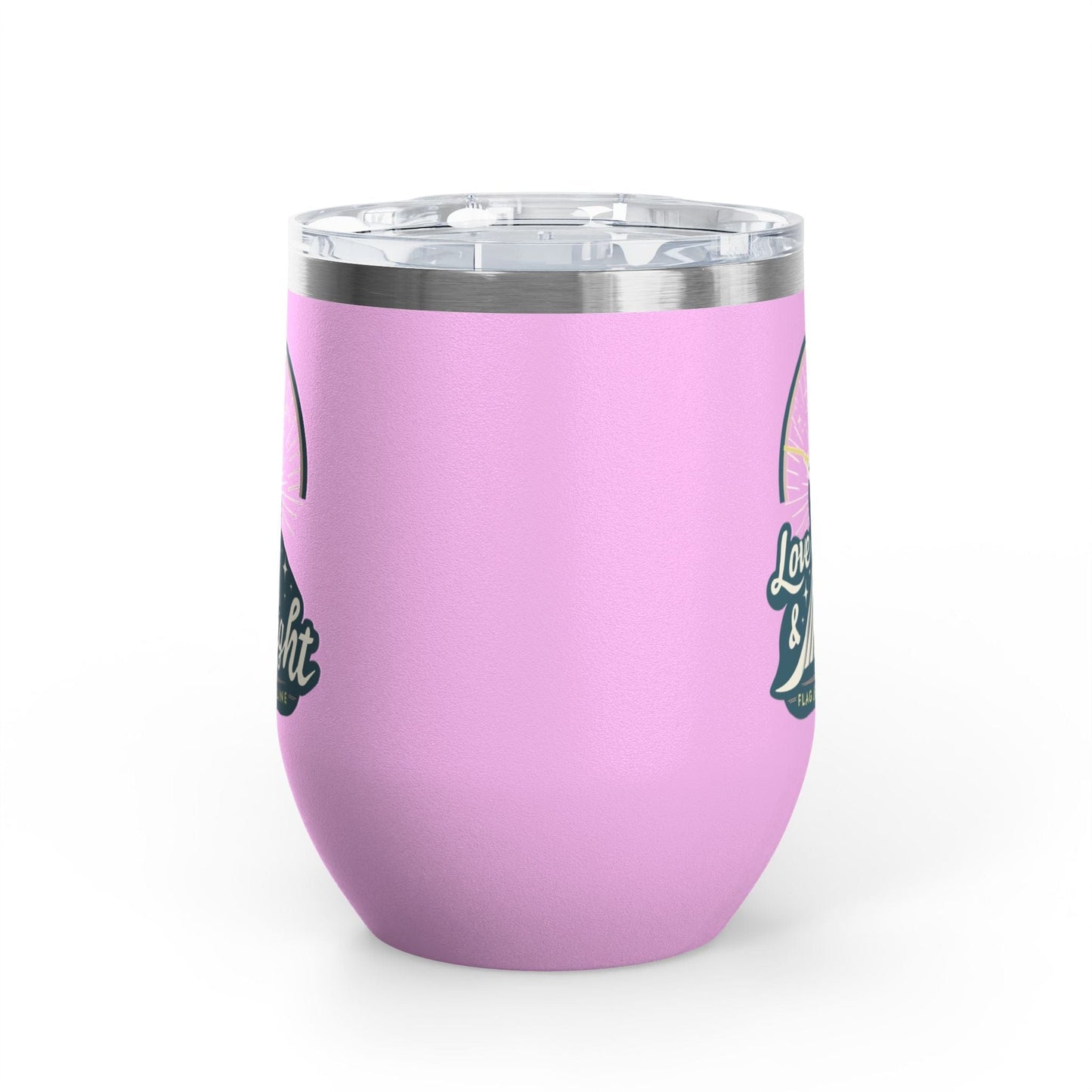Printify Florida Villages of  Love & Light Wine Tumbler — 12oz Insulated Wine Cup