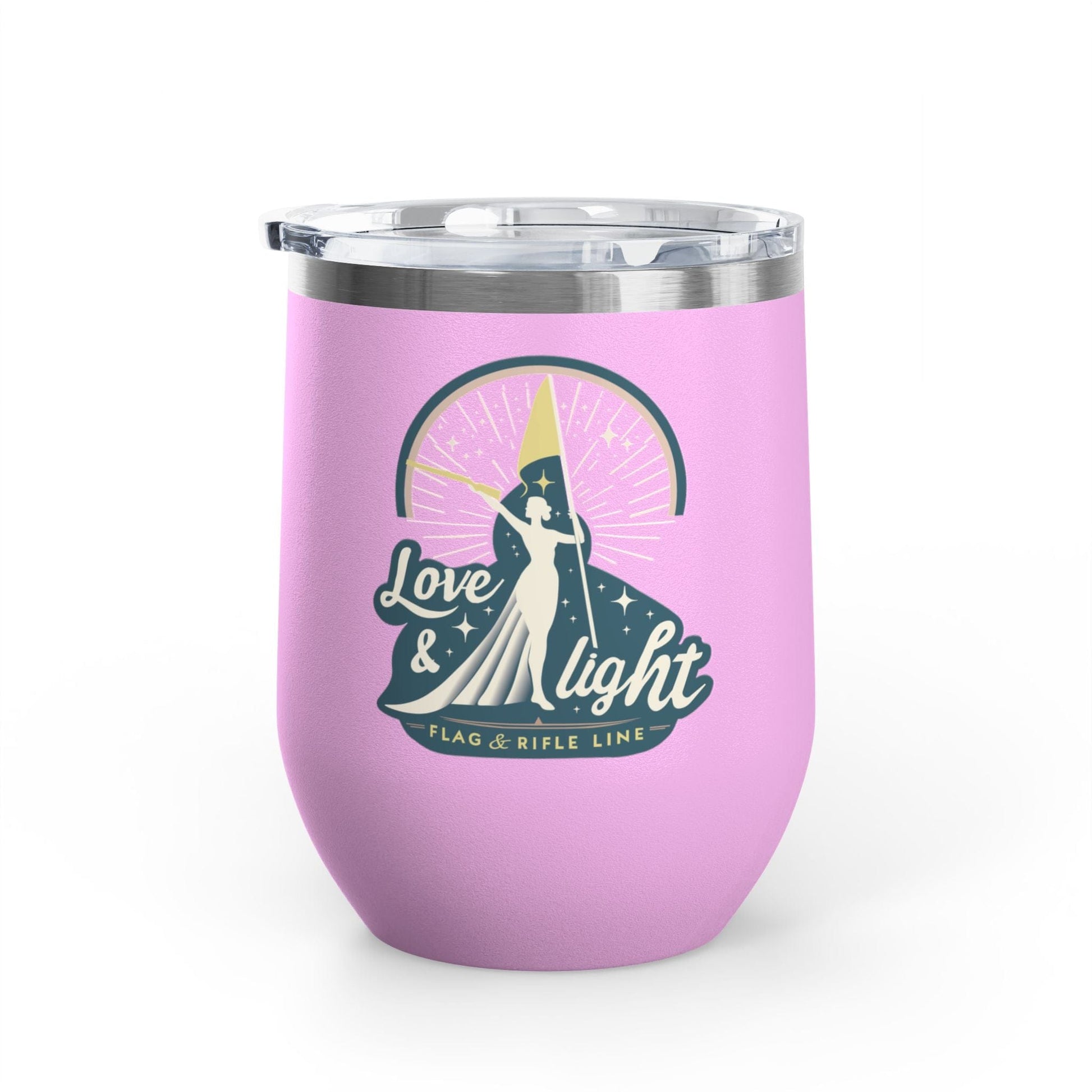 Printify Florida Villages of  Love & Light Wine Tumbler — 12oz Insulated Wine Cup