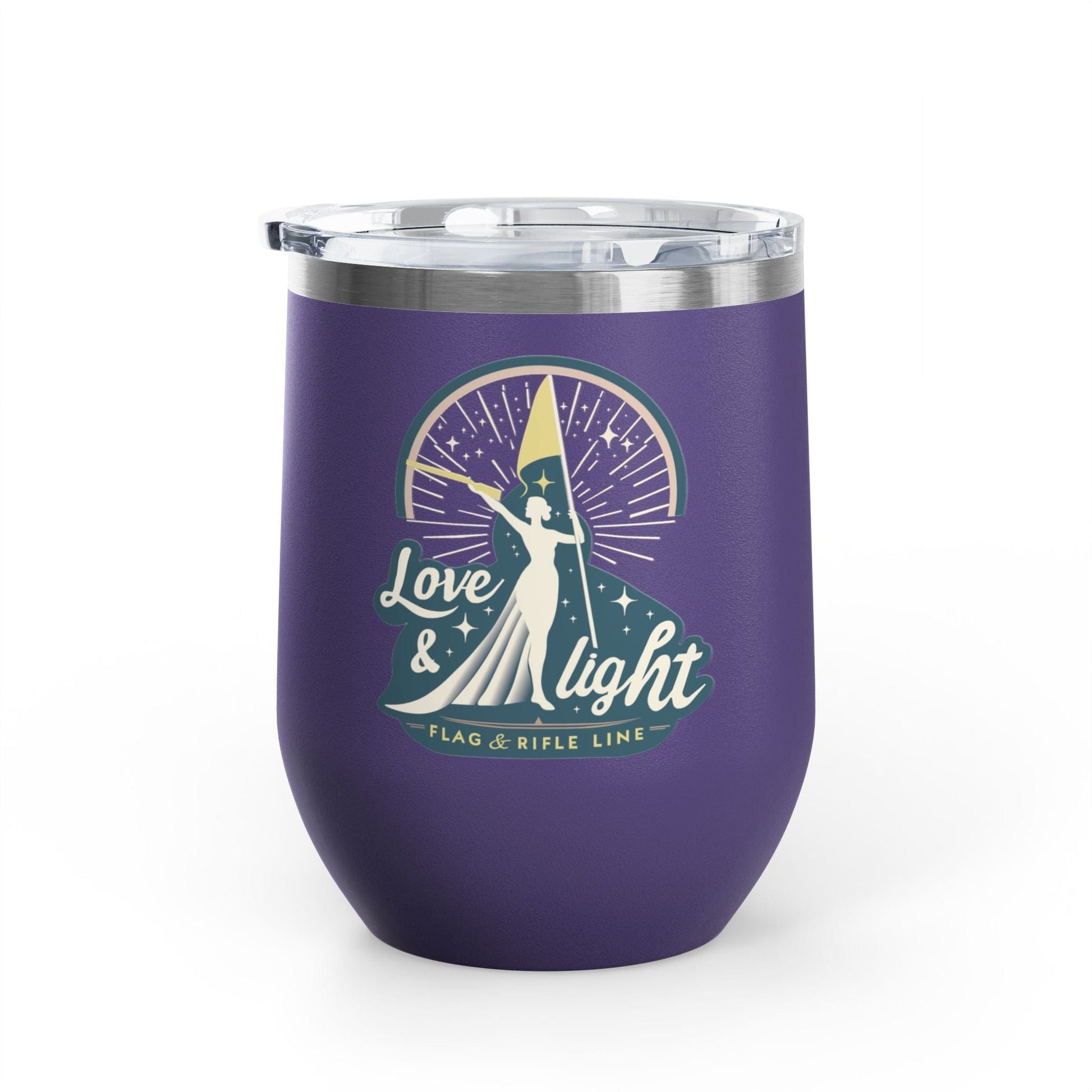 Printify Florida Villages of  Love & Light Wine Tumbler — 12oz Insulated Wine Cup