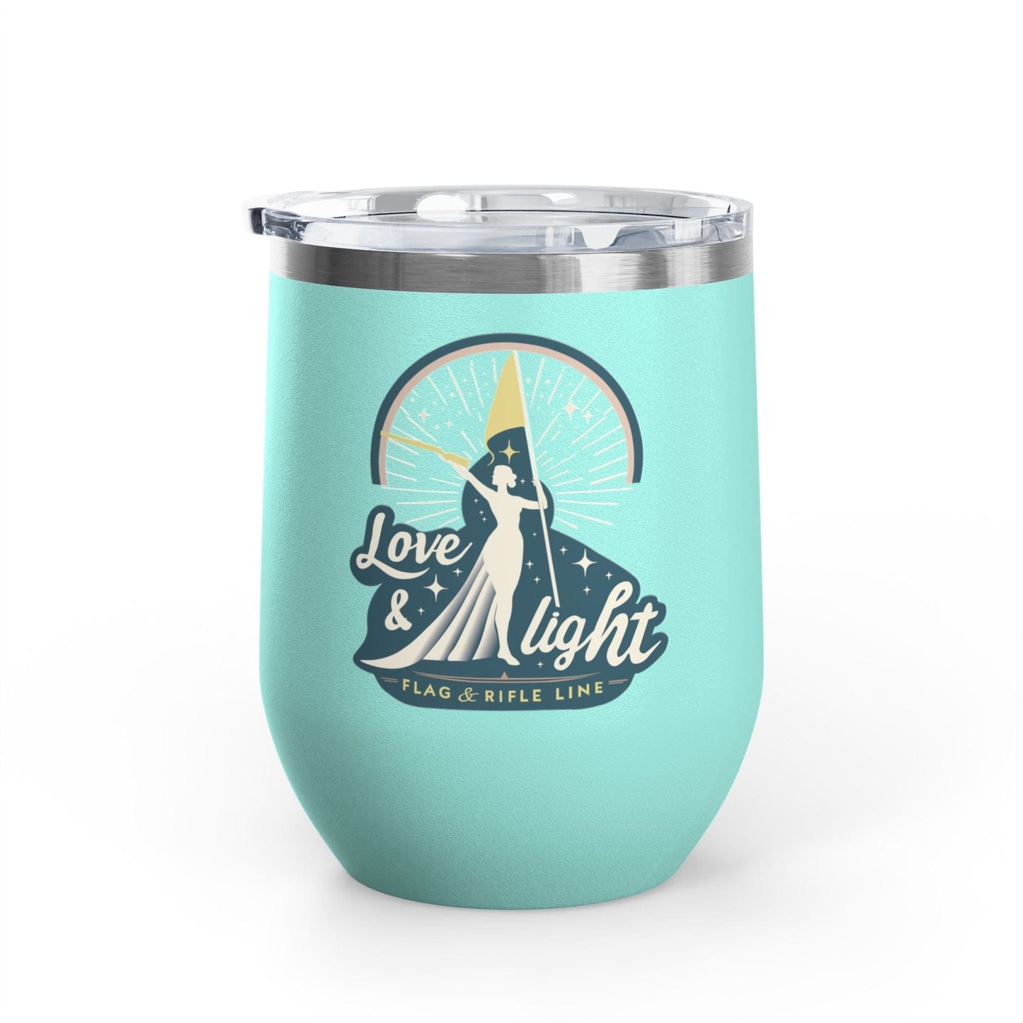 Printify Florida Villages of  Love & Light Wine Tumbler — 12oz Insulated Wine Cup