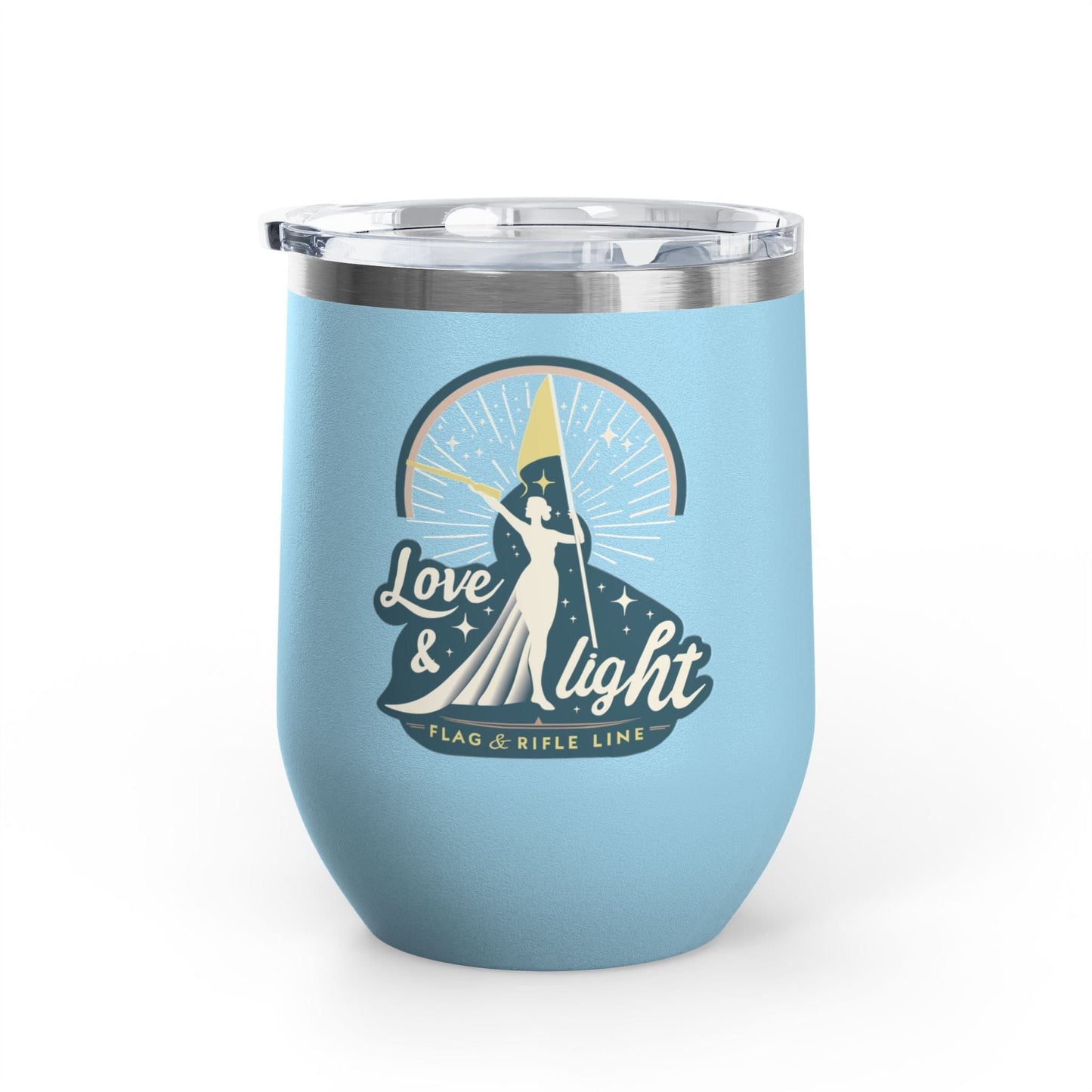 Printify Florida Villages of  Love & Light Wine Tumbler — 12oz Insulated Wine Cup