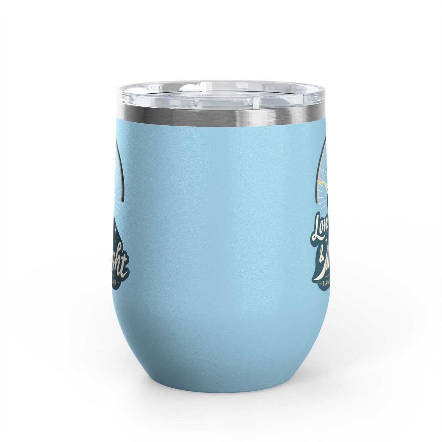 Printify Florida Villages of  Love & Light Wine Tumbler — 12oz Insulated Wine Cup