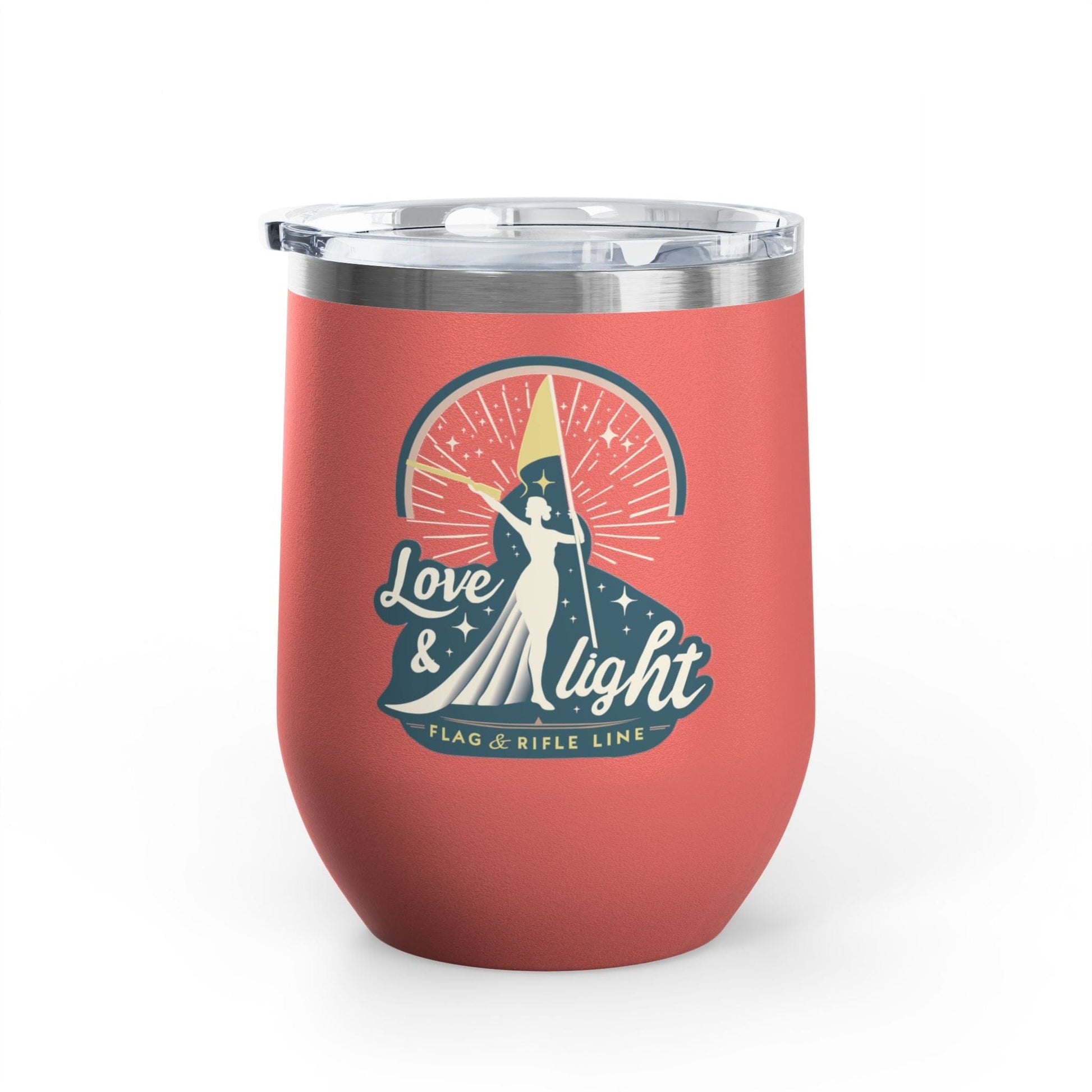 Printify Florida Villages of  Love & Light Wine Tumbler — 12oz Insulated Wine Cup