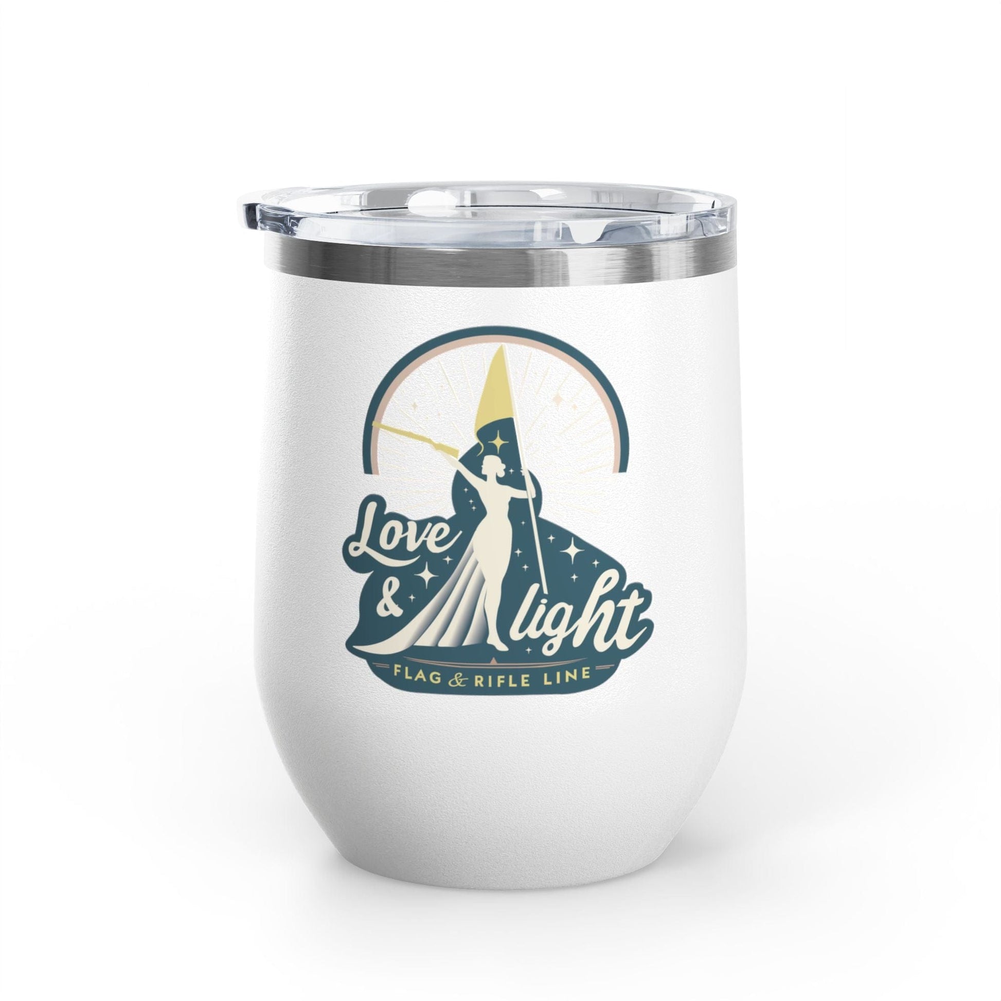 Printify Florida Villages of  Love & Light Wine Tumbler — 12oz Insulated Wine Cup