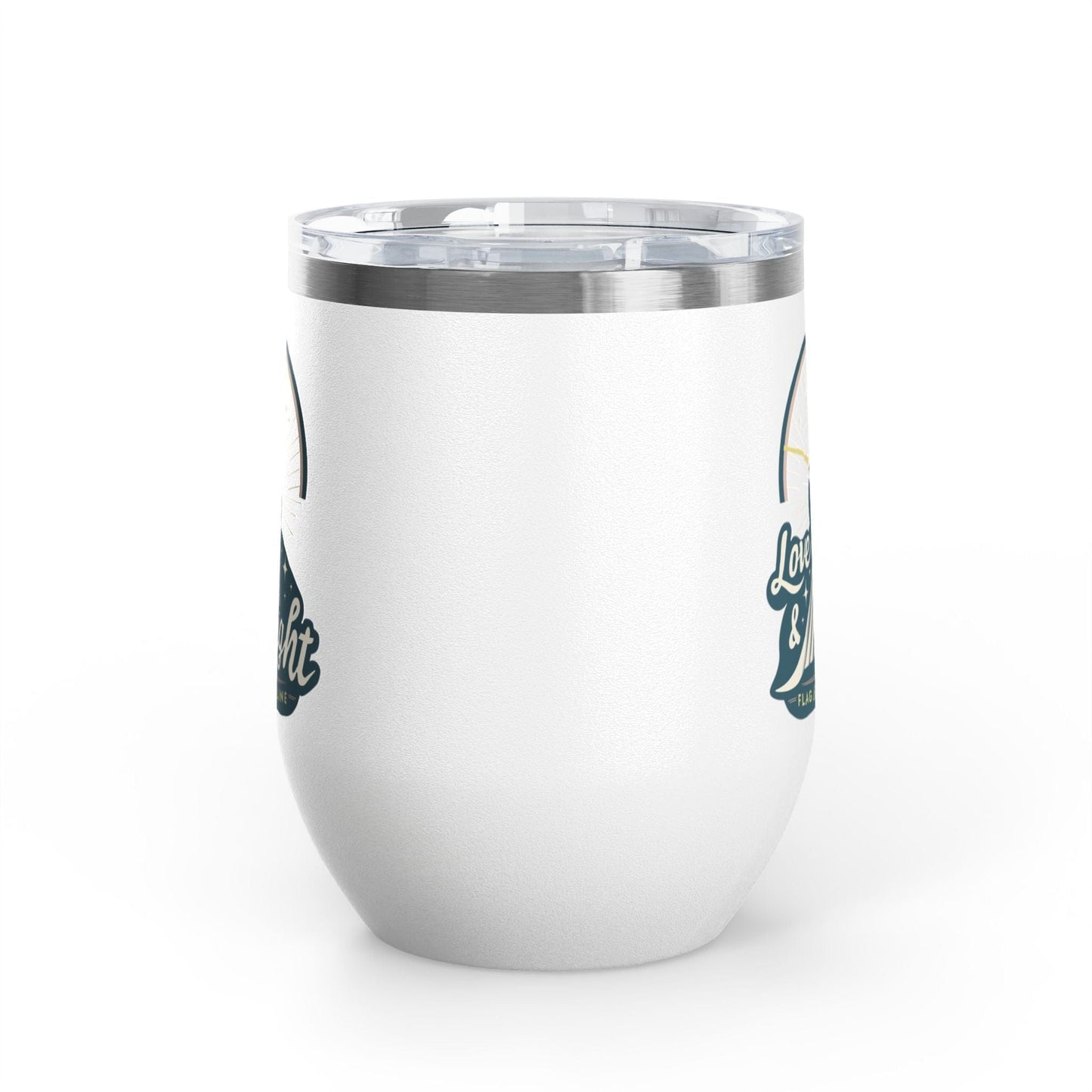 Printify Florida Villages of  Love & Light Wine Tumbler — 12oz Insulated Wine Cup