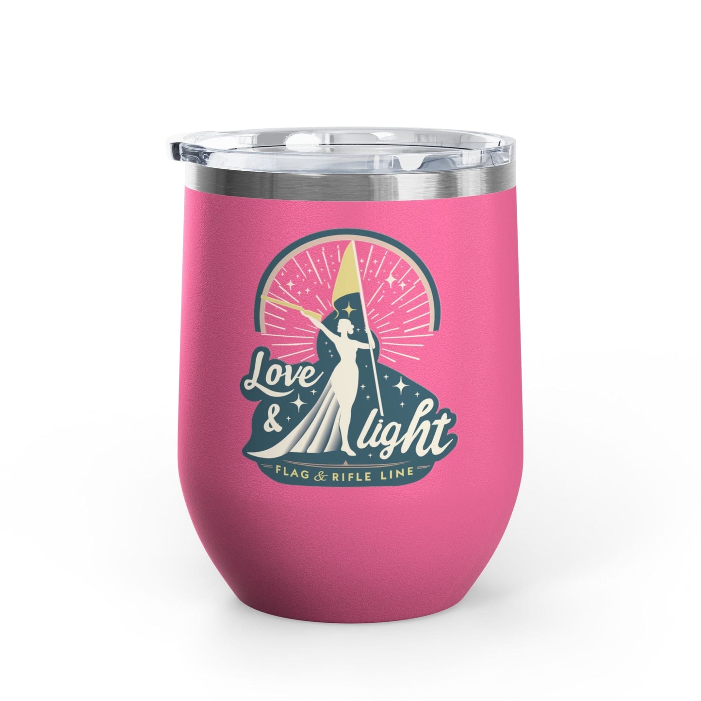 Printify Florida Villages of  Love & Light Wine Tumbler — 12oz Insulated Wine Cup