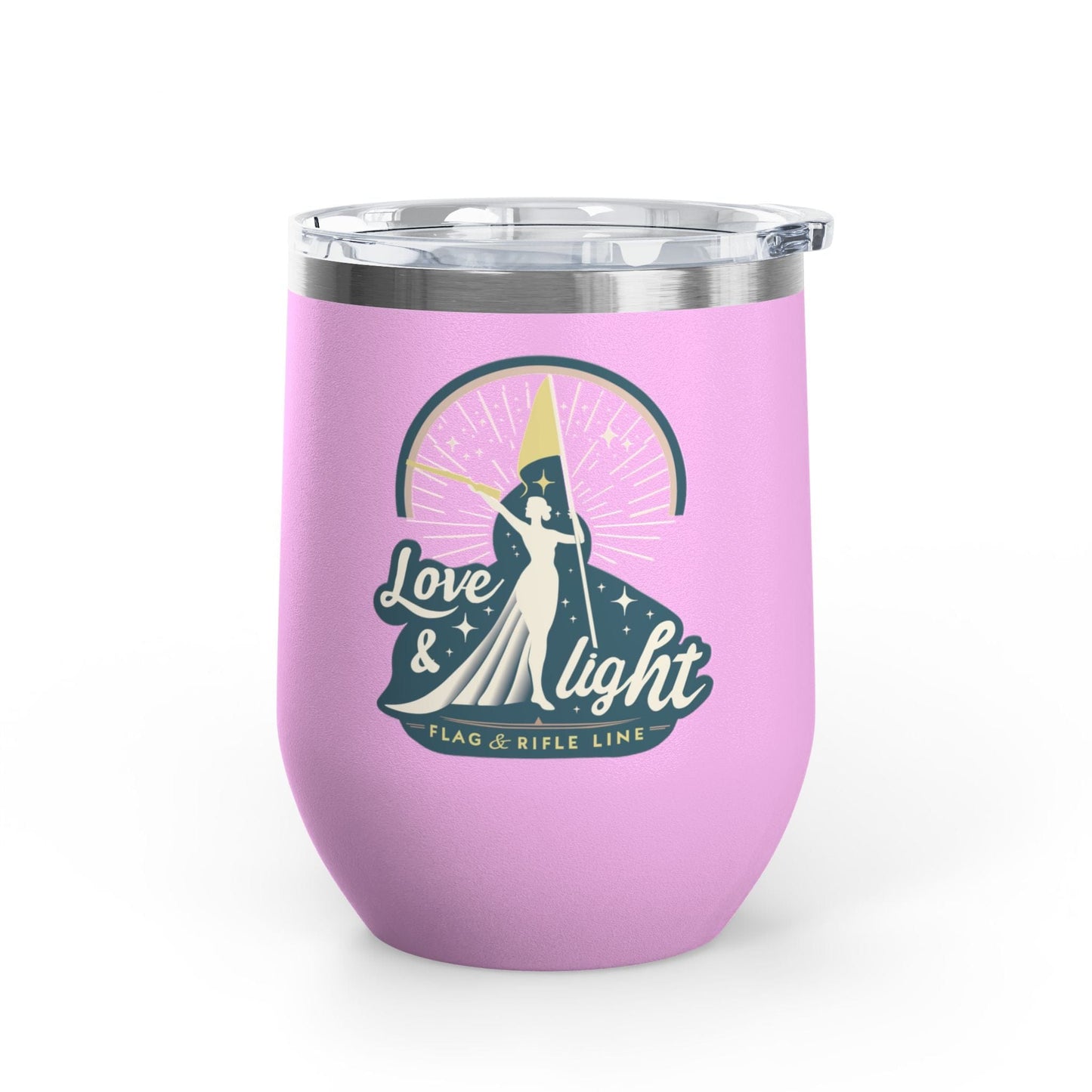 Printify Florida Villages of  Love & Light Wine Tumbler — 12oz Insulated Wine Cup
