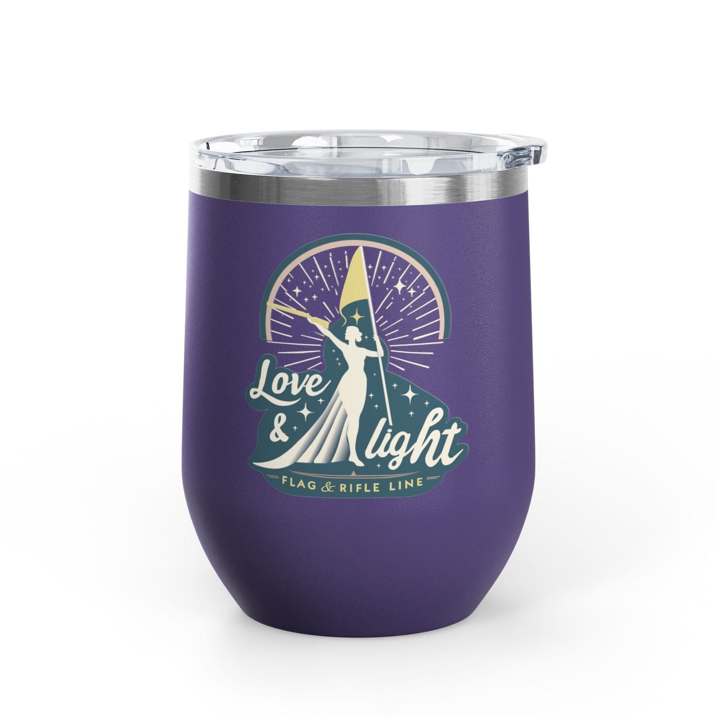 Printify Florida Villages of  Love & Light Wine Tumbler — 12oz Insulated Wine Cup