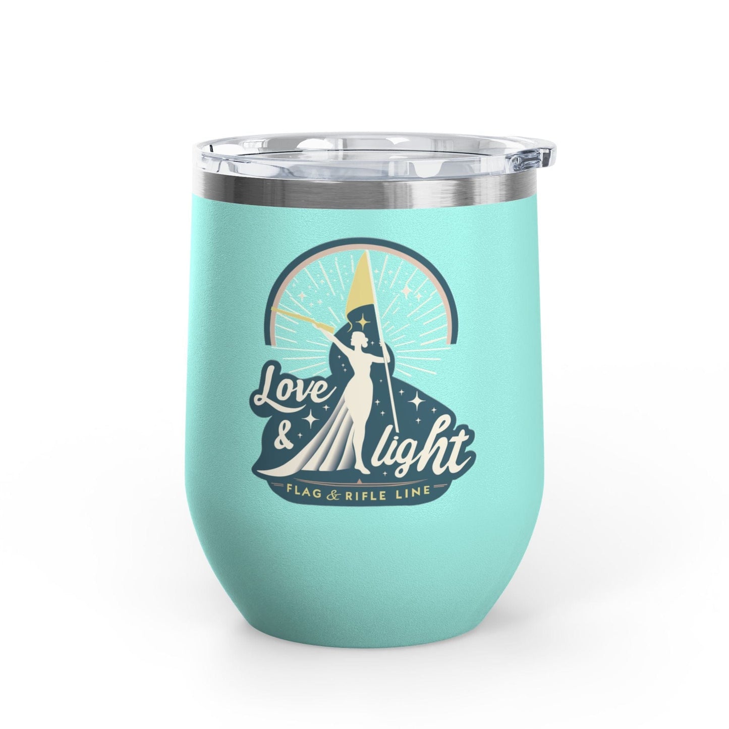 Printify Florida Villages of  Love & Light Wine Tumbler — 12oz Insulated Wine Cup