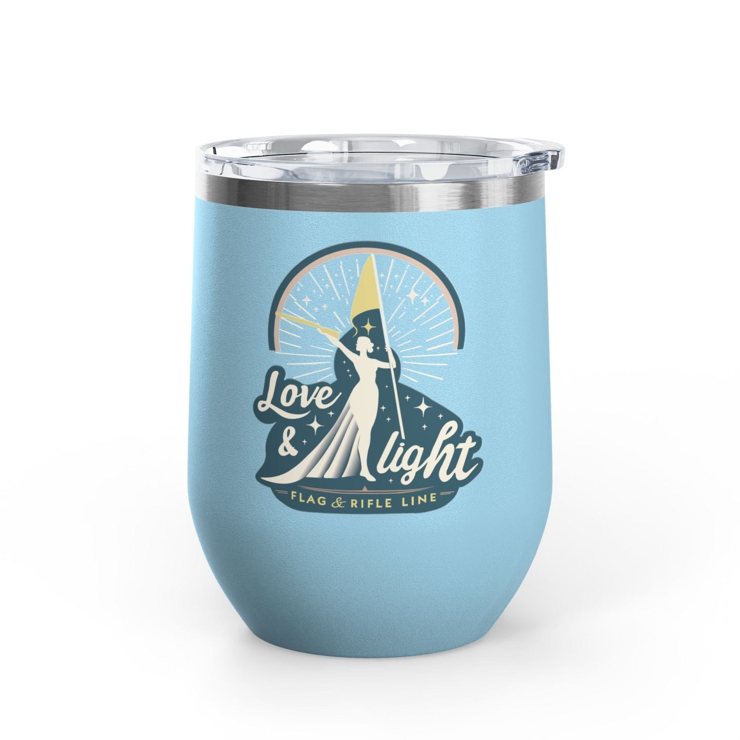Printify Florida Villages of  Love & Light Wine Tumbler — 12oz Insulated Wine Cup