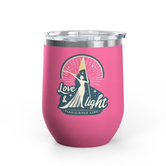 Printify Florida Villages of  Love & Light Wine Tumbler — 12oz Insulated Wine Cup