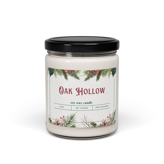 Printify Florida Villages of  Oak Hollow Christmas Candle 9oz. Soy wax