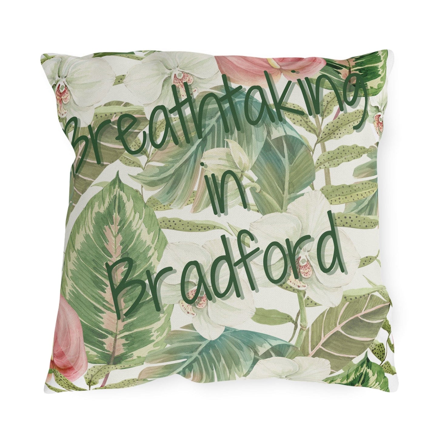 Take the 2nd Exit Florida Villages of  Outdoor Pillows (Green Lettering) - Bradford