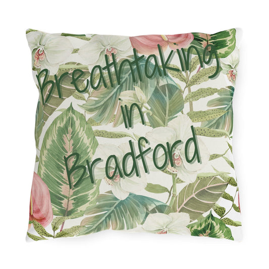 Take the 2nd Exit Florida Villages of  Outdoor Pillows (Green Lettering) - Bradford